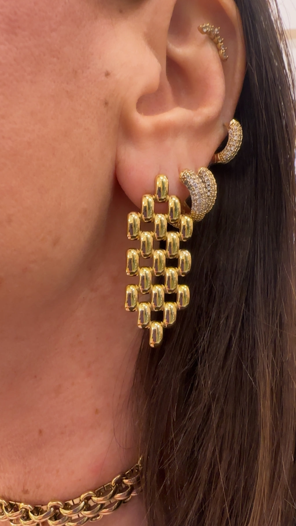 Orecchino Ring lungo