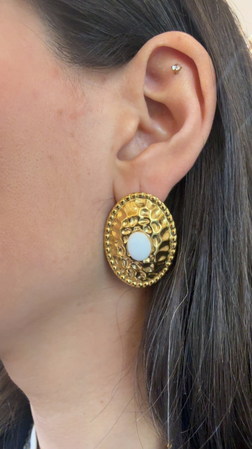 Orecchini Amelia con pietra di Nali