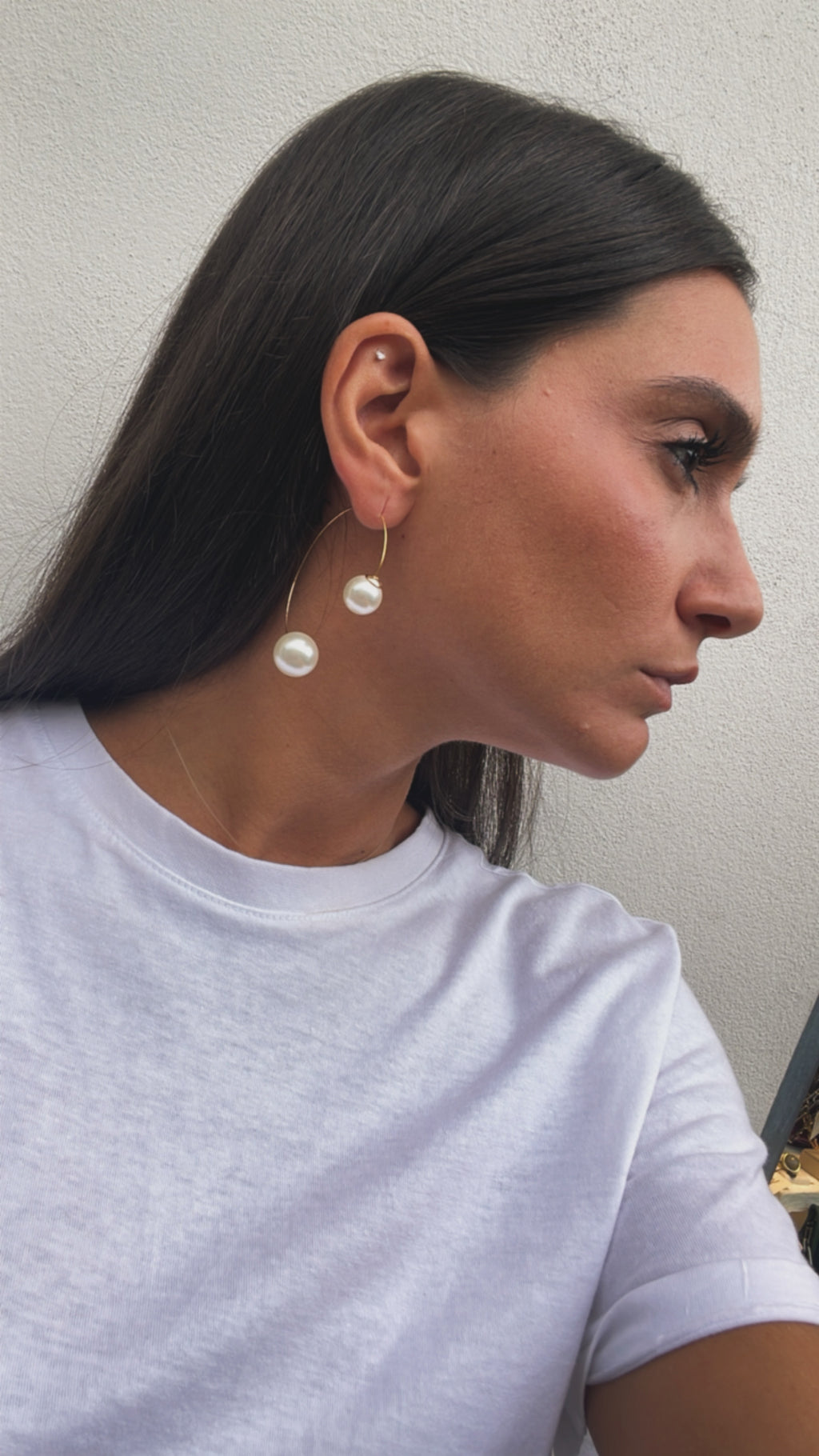 Orecchini ad arco pendenti Sodini