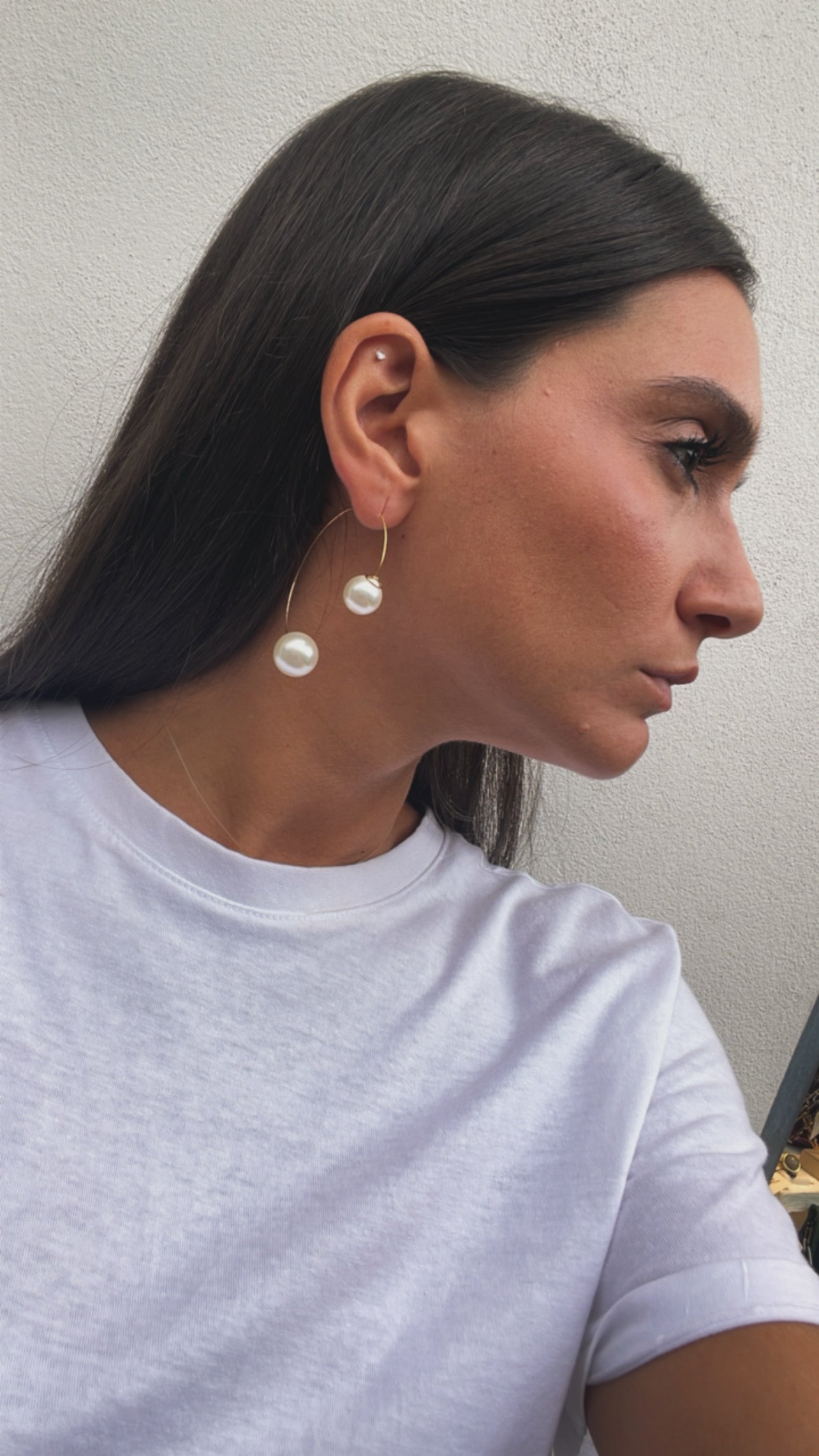 Orecchini ad arco pendenti Sodini