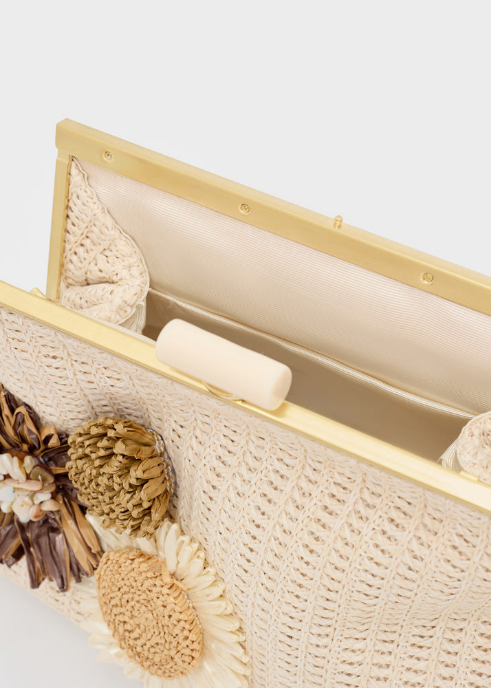 Pochette Marbella in paglia di Nali