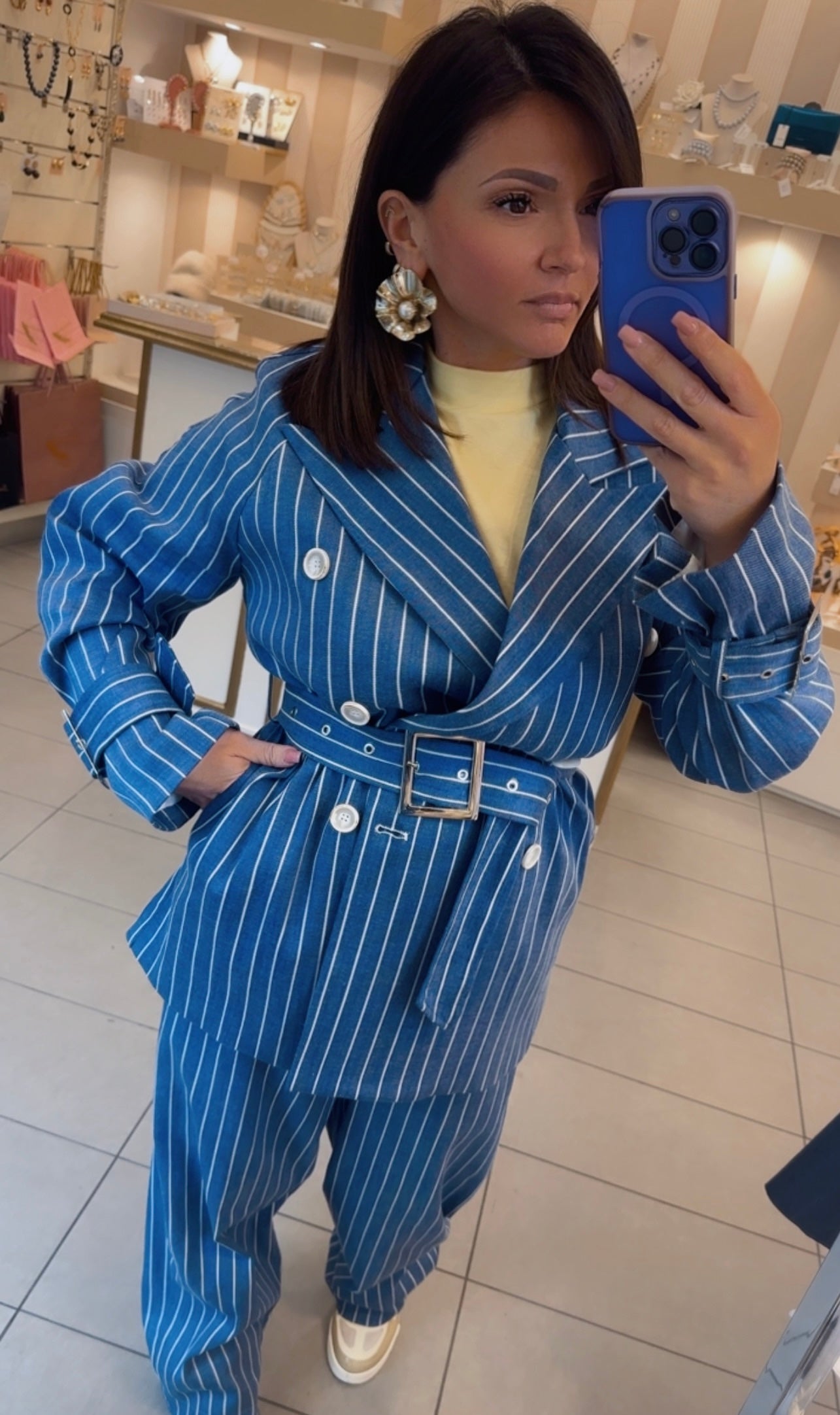 Giacca gessata di Lumina