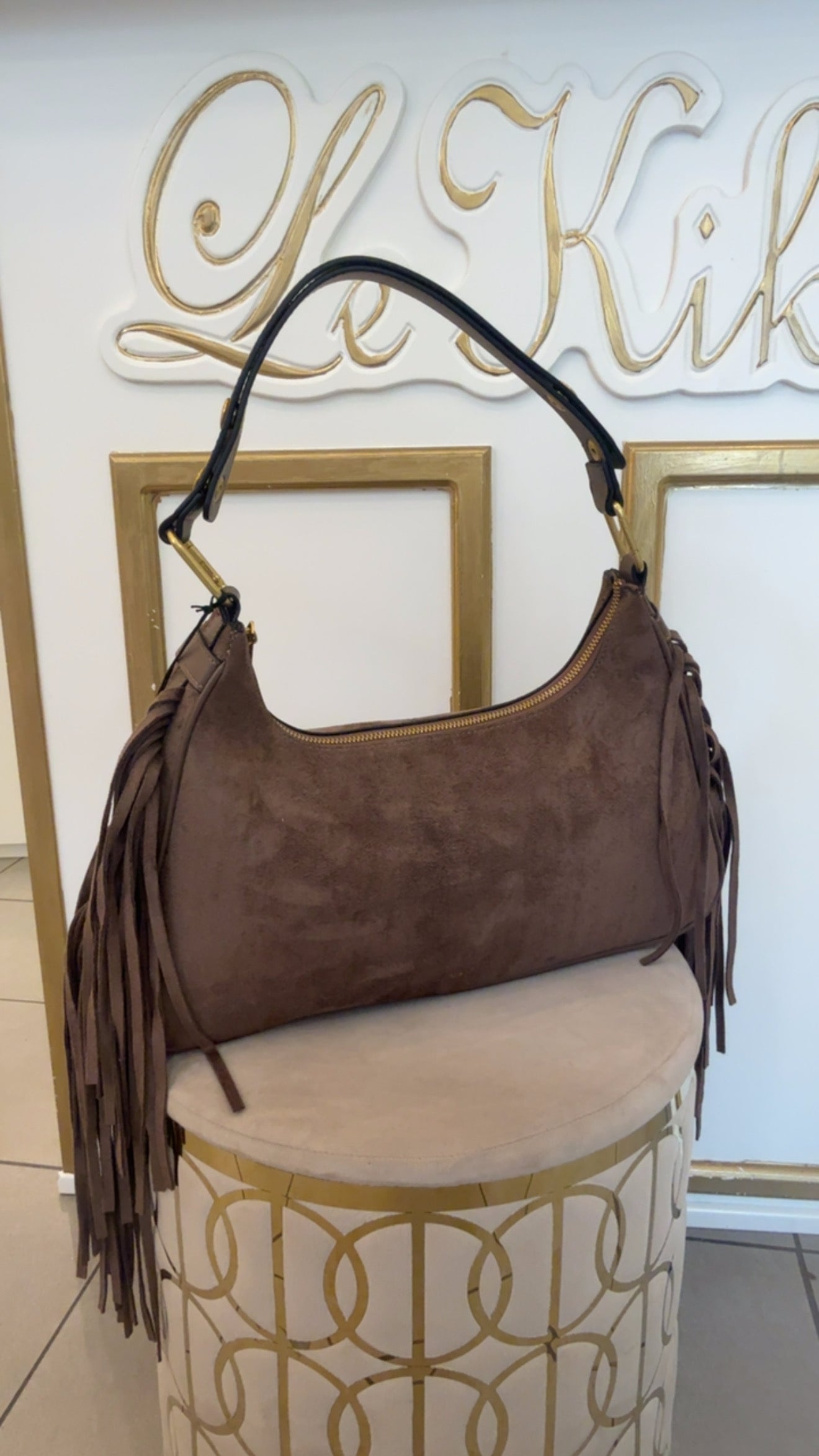 Borsa Dallas con frange di Nali