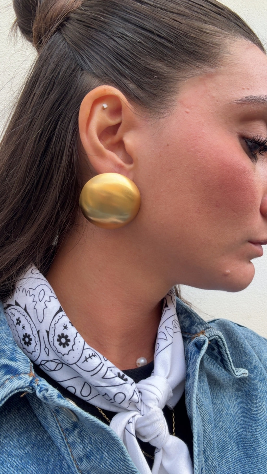 Orecchino BRUSHED opachi Nali