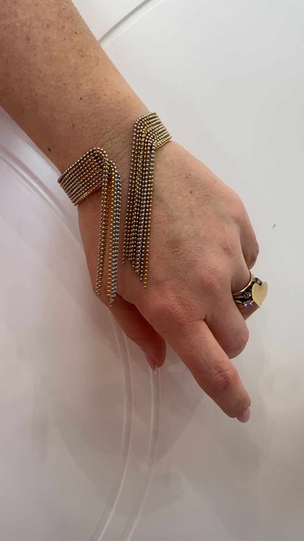 Bracciale Fringes oro/argento di Nali