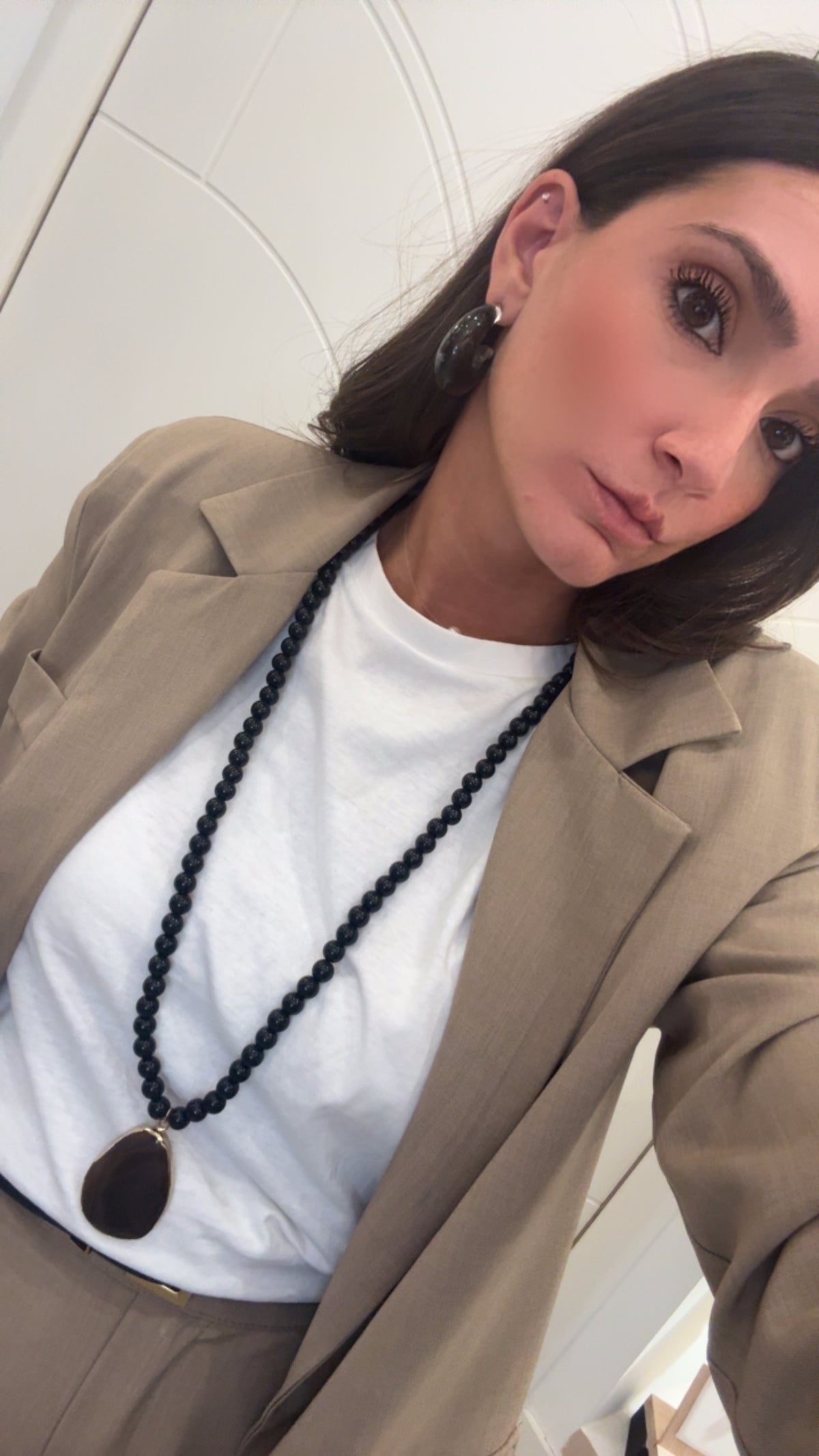 Collana Samira pendente Naturale di Nali