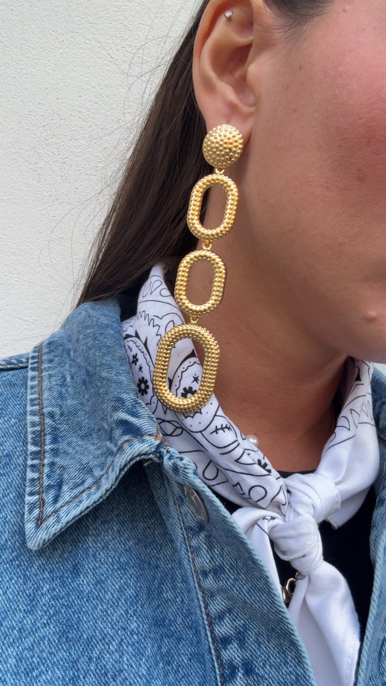 Orecchini lunghi ovali Nalì