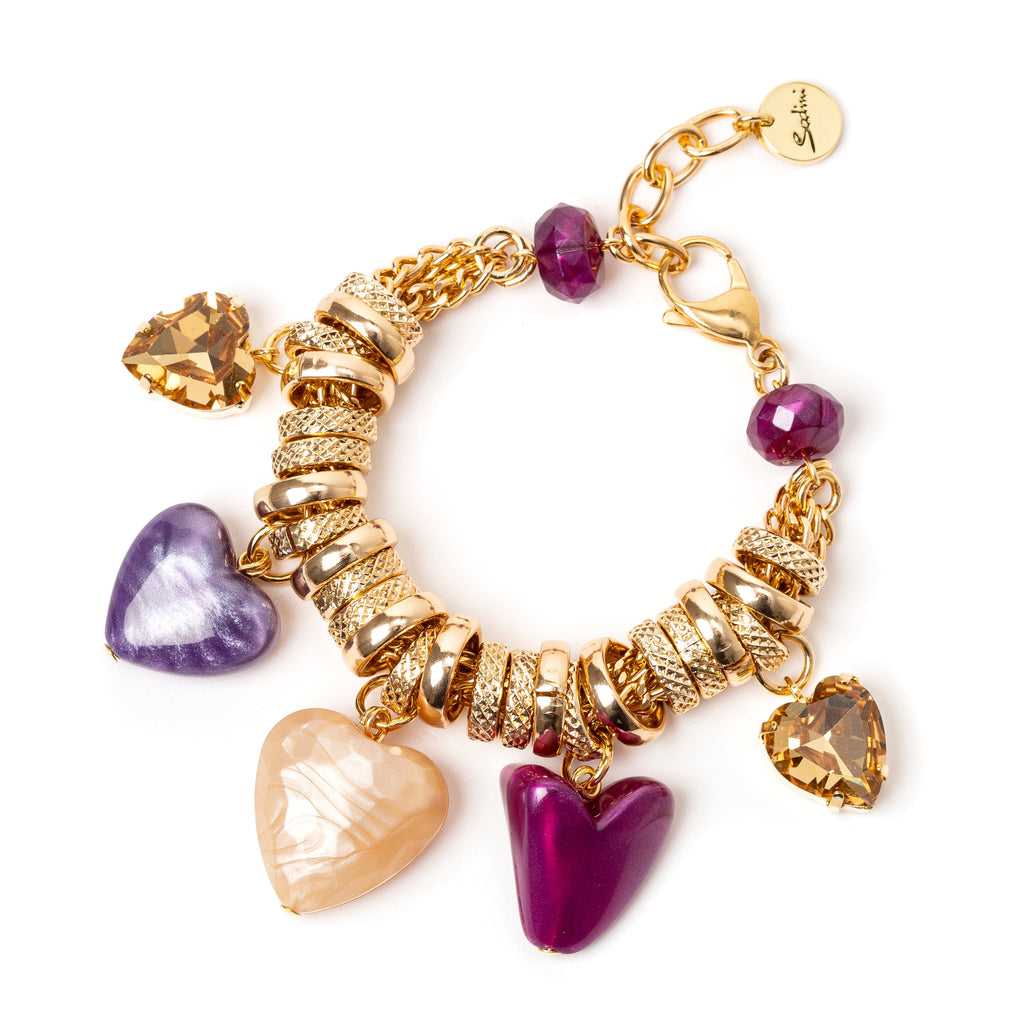 Bracciale con cuoricini Demetra