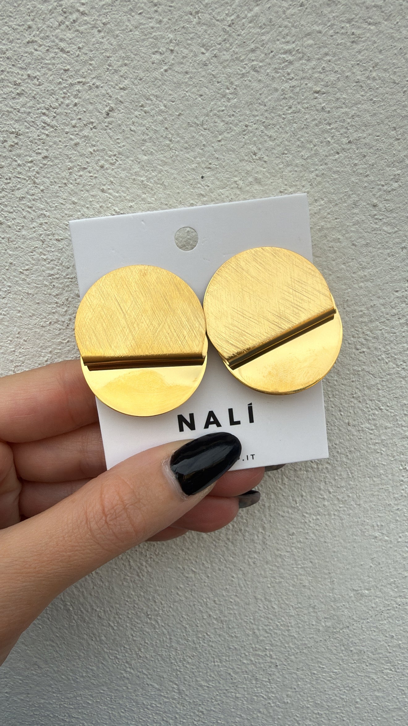 Orecchino toppa con piega Nali