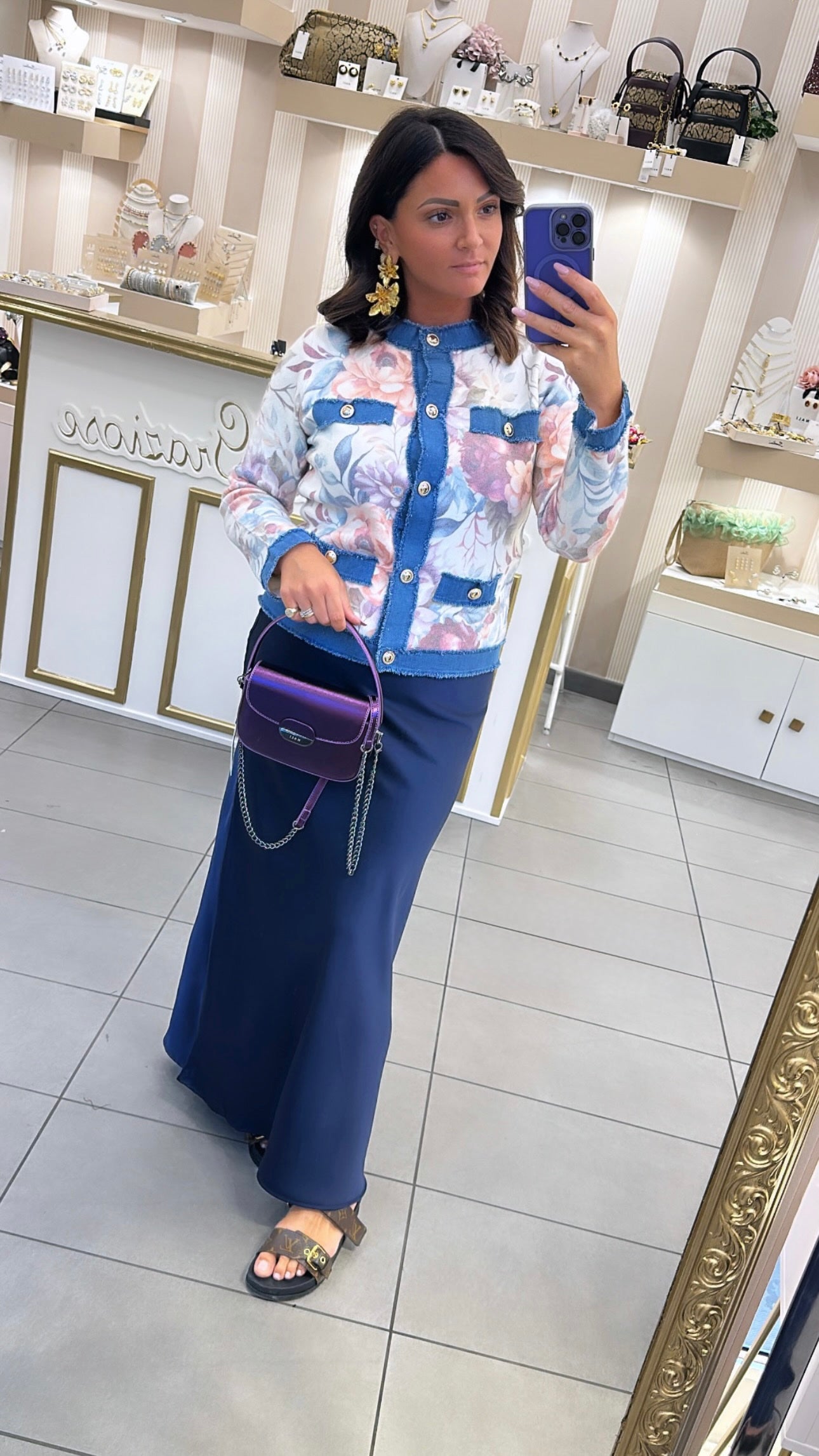 Gonna lunghette in Satin