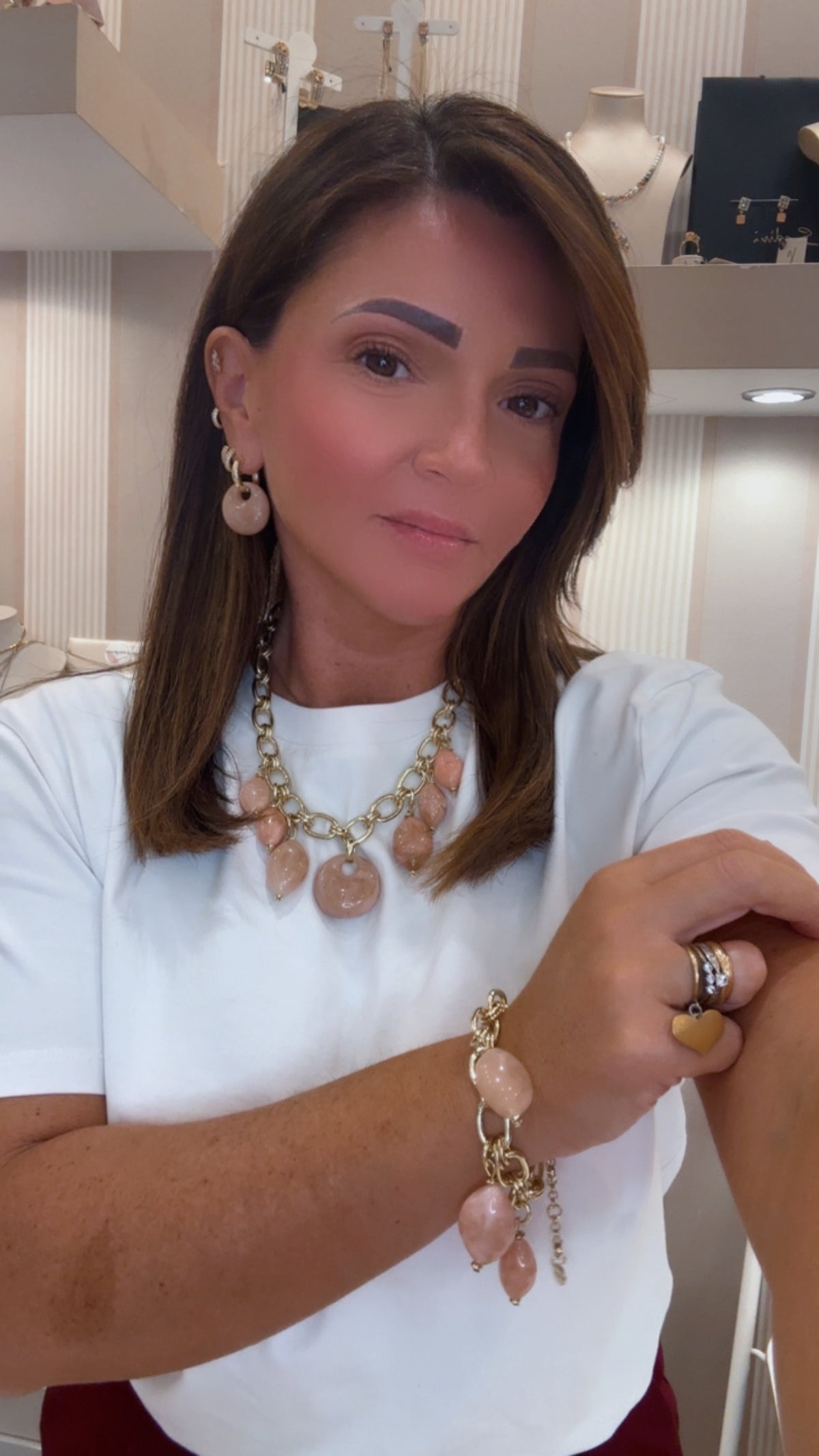 Collana corta con pendenti Harper di Sodini