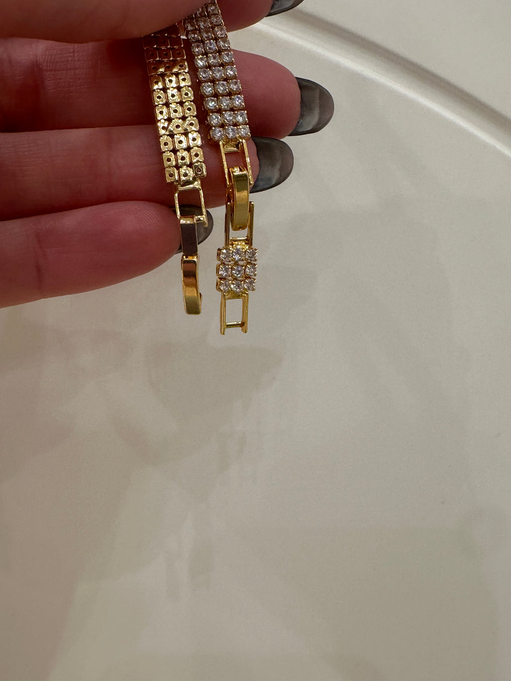 Tennis tre fili strass