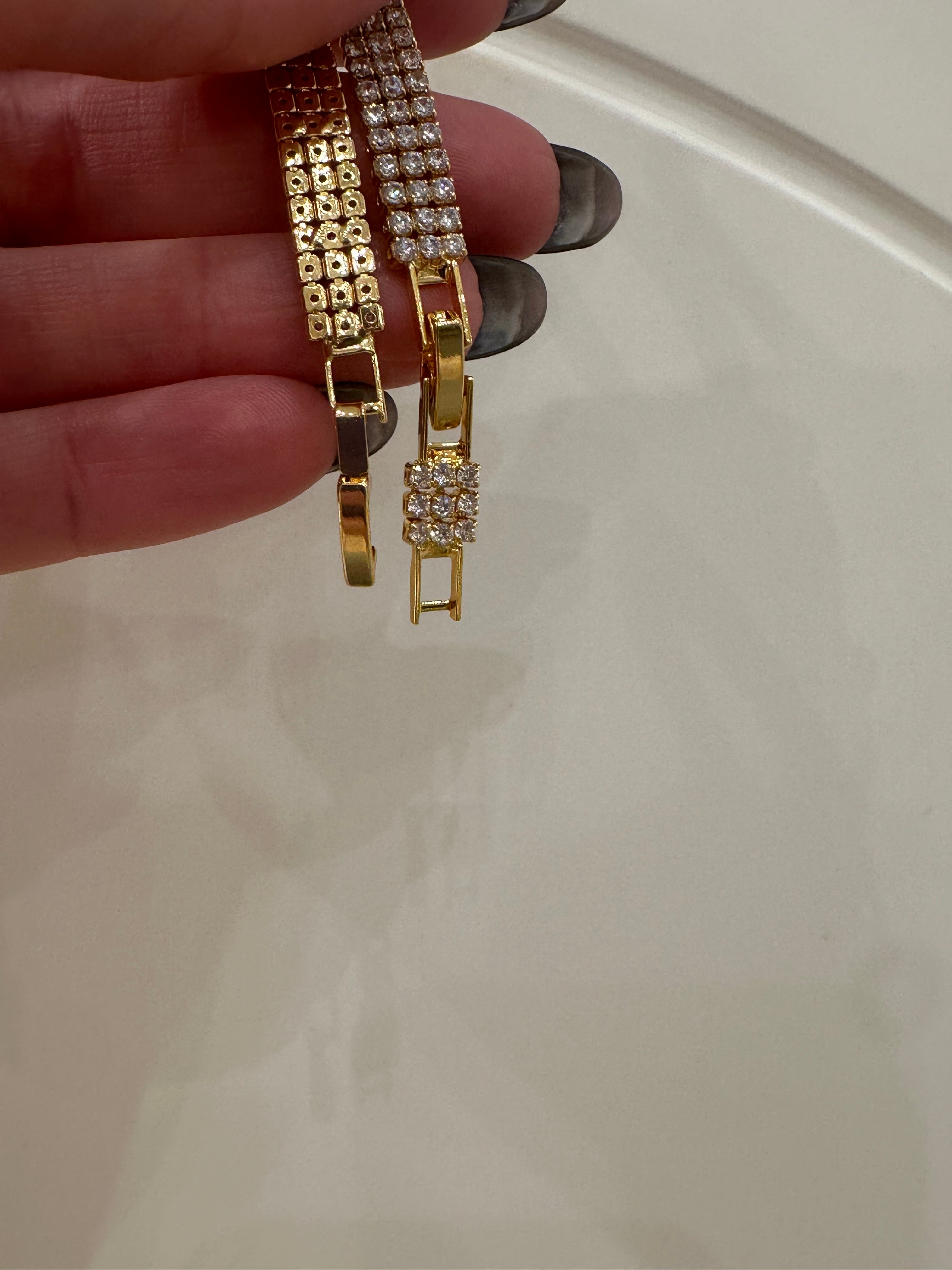 Tennis tre fili strass