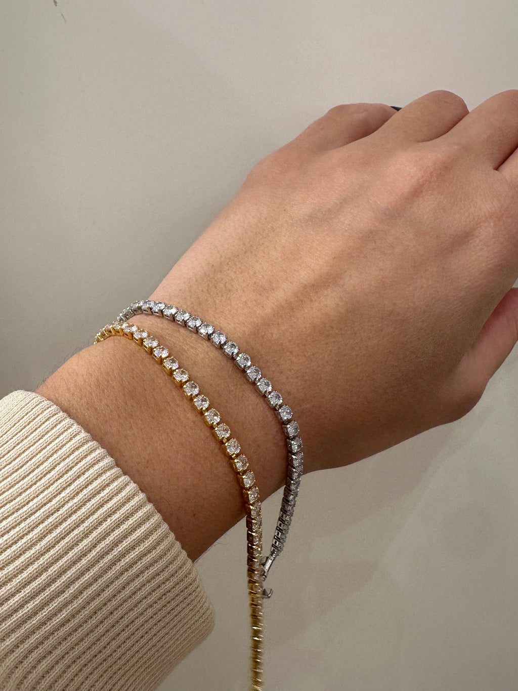 Tennis monofilo strass