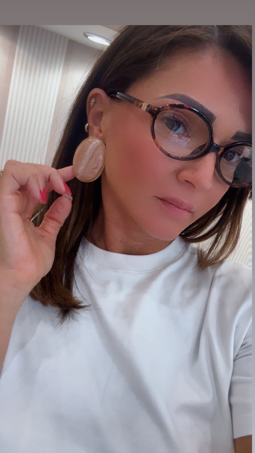 Orecchini Ovali con clip Harper di Sodini