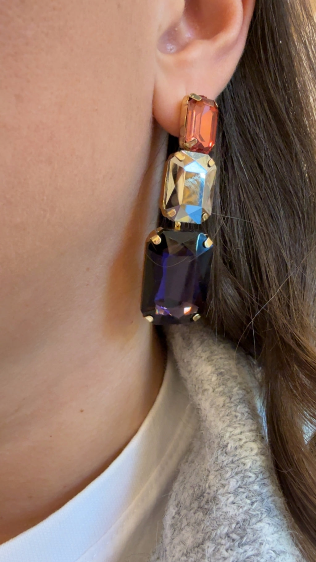 Orecchini Lia con pietre di Nali