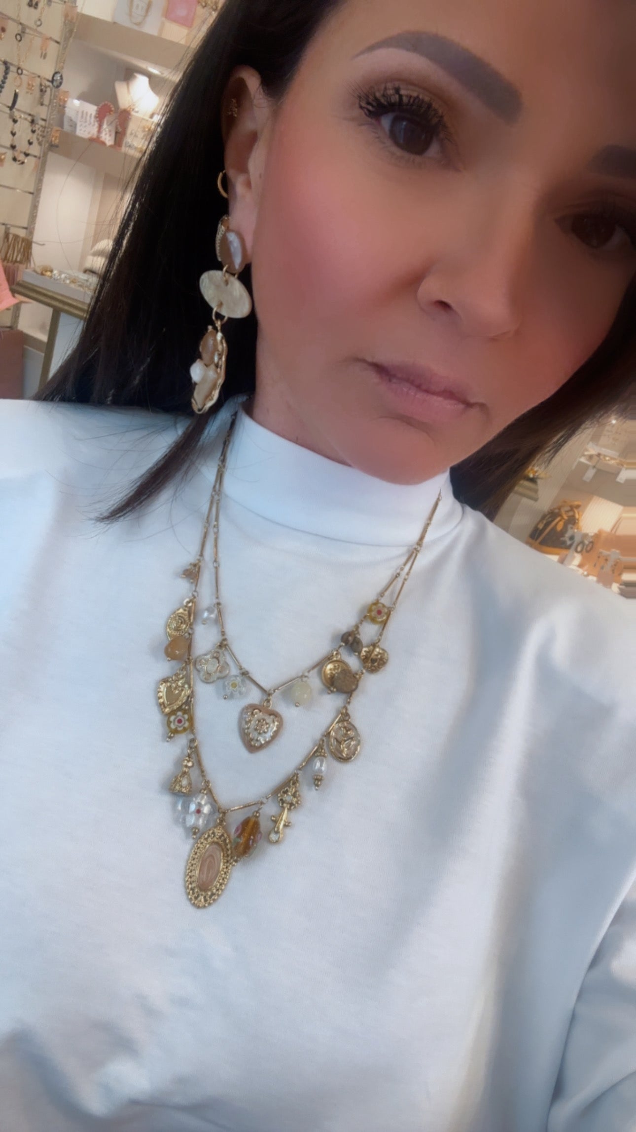 Collana multifili charme