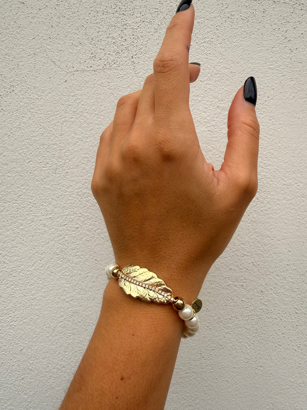 Bracciale elastico Foglia Dafne di Sodini