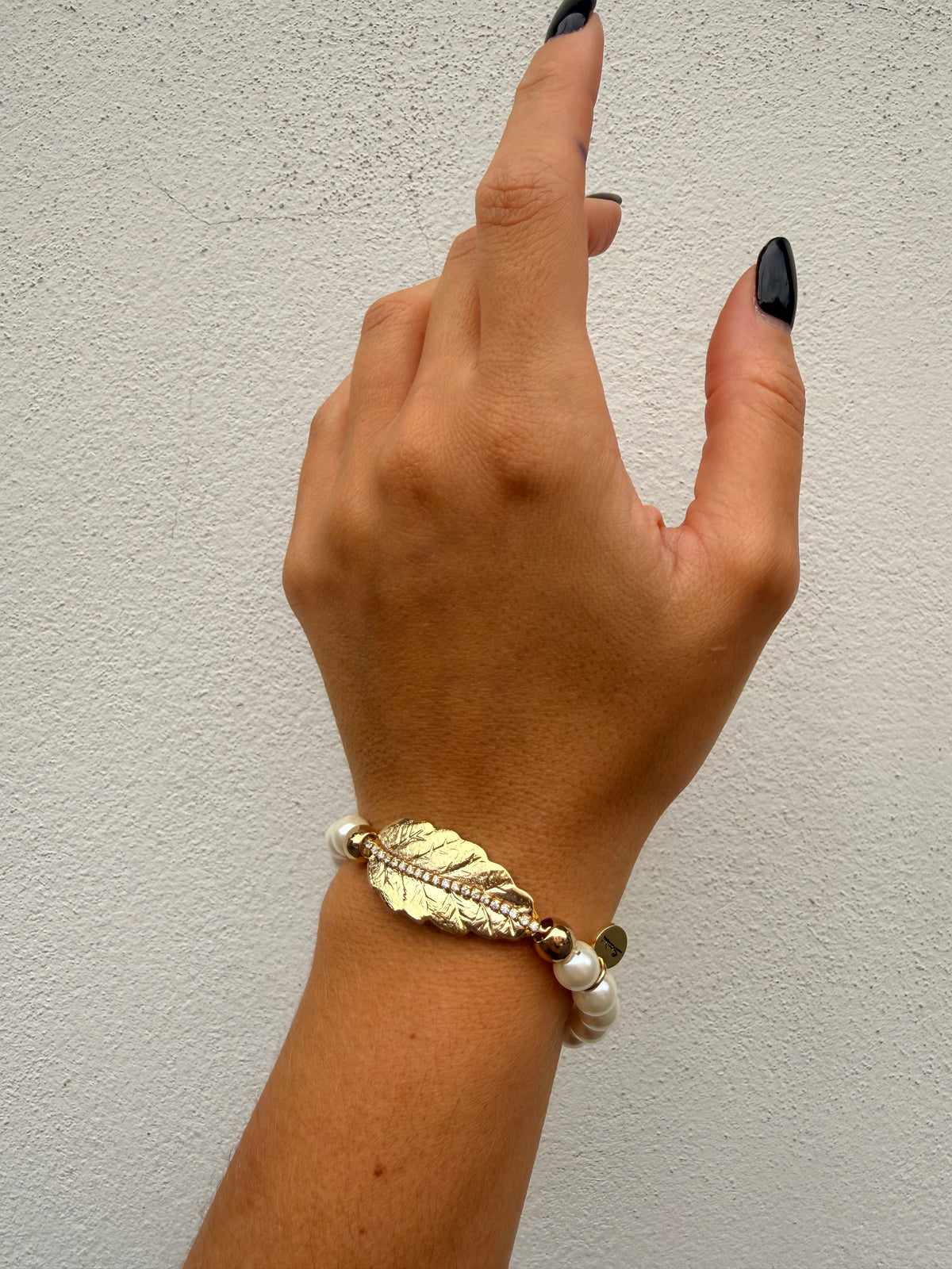 Bracciale elastico Foglia Dafne di Sodini