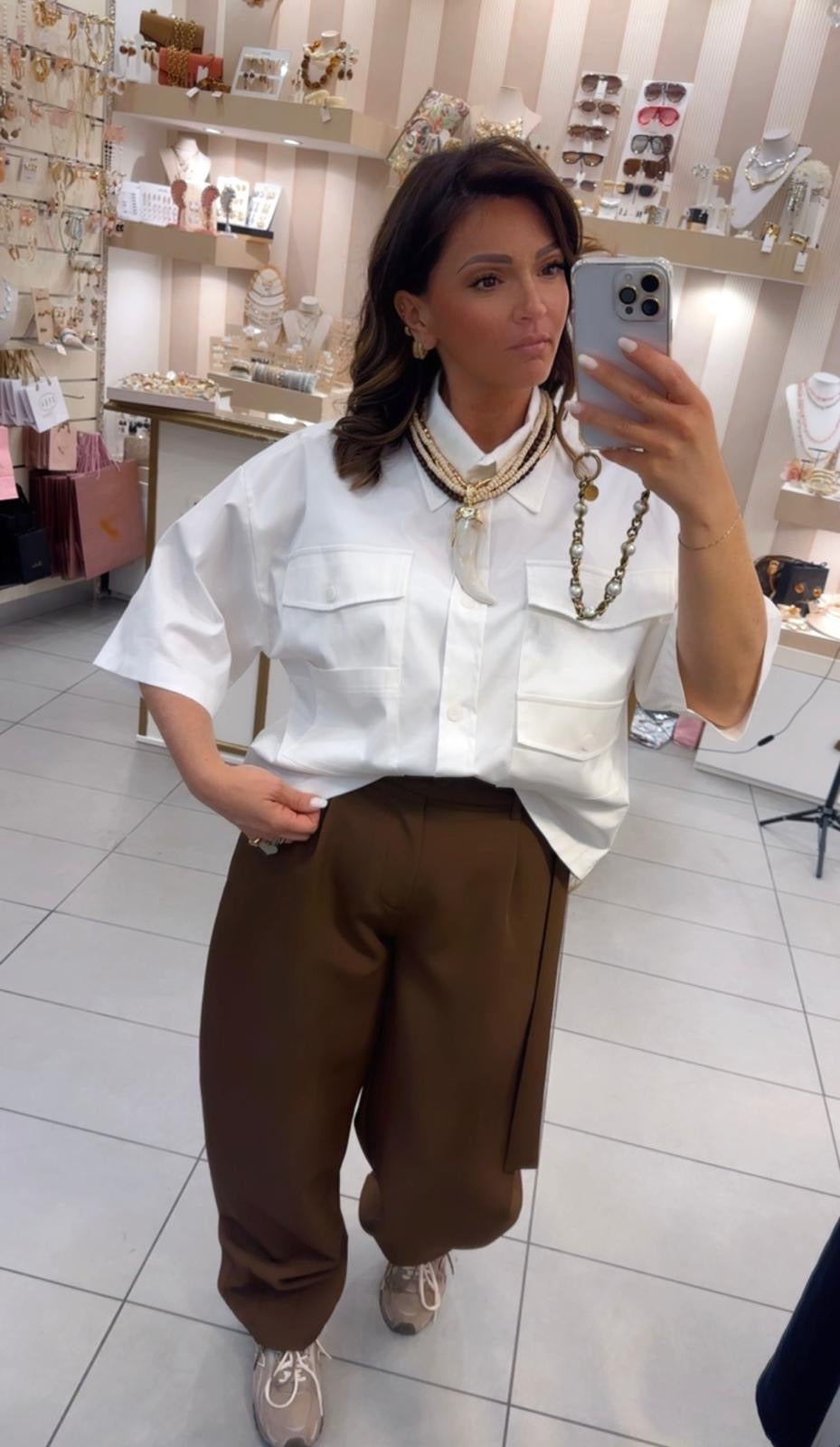 Camicia Crop Di Lumina