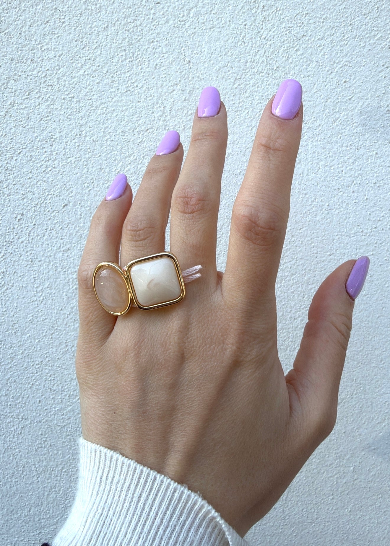 Anello doppia pietra di MYA