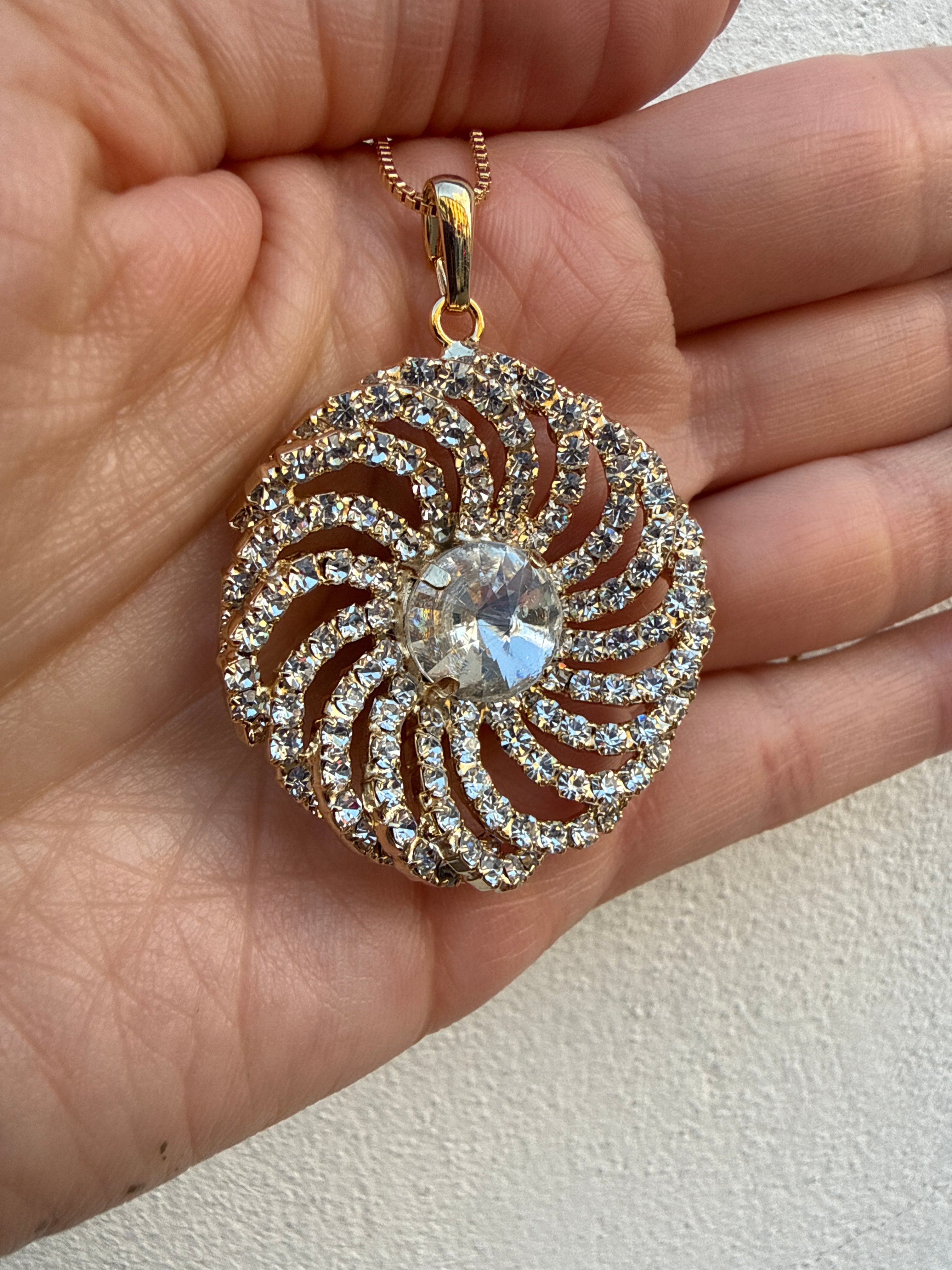 Collana Splendente fiore di DIAMOND