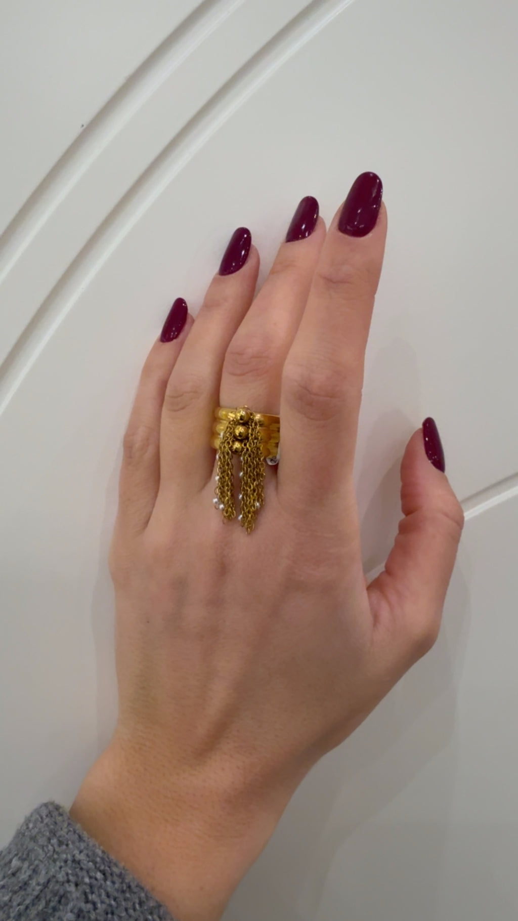 Anello Double con frange di Nali