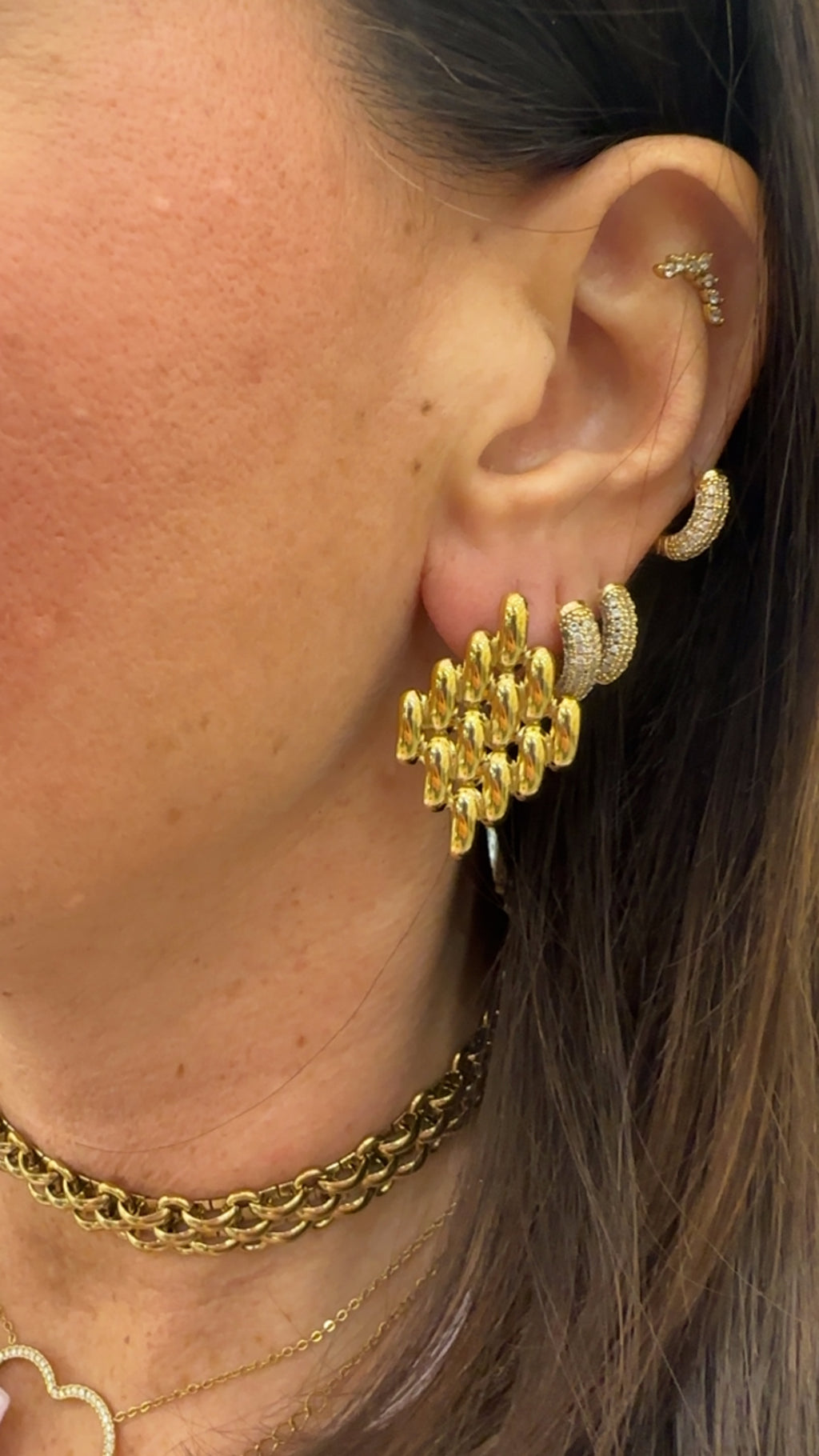 Orecchino Ring corto