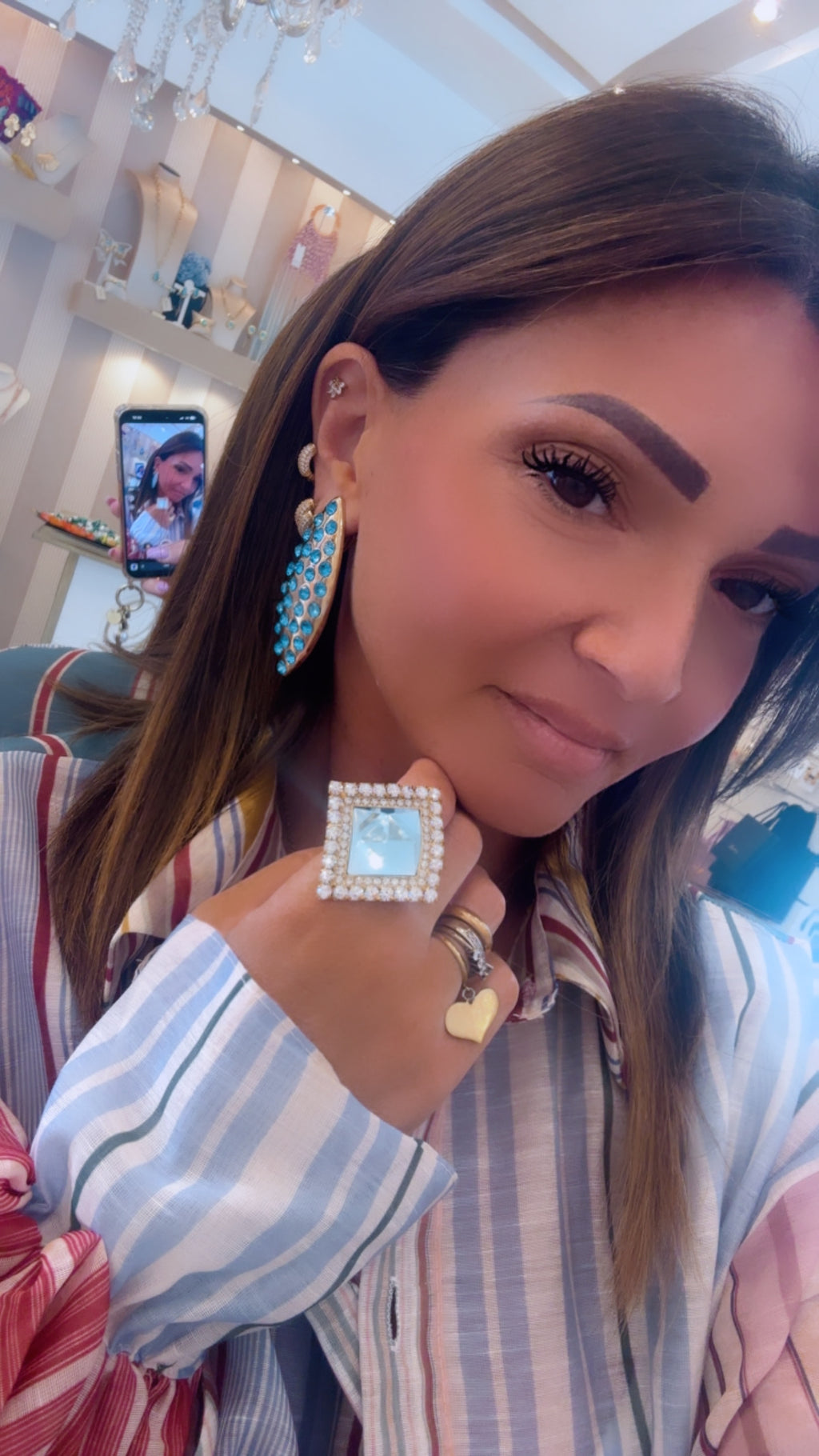 Orecchino Layla con clip di Nali