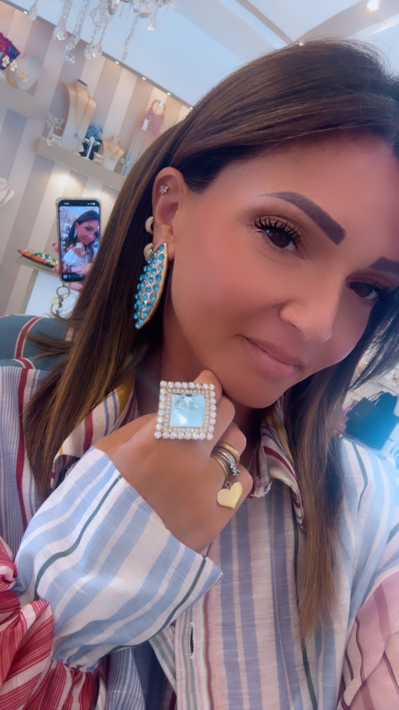 Orecchino Layla con clip di Nali