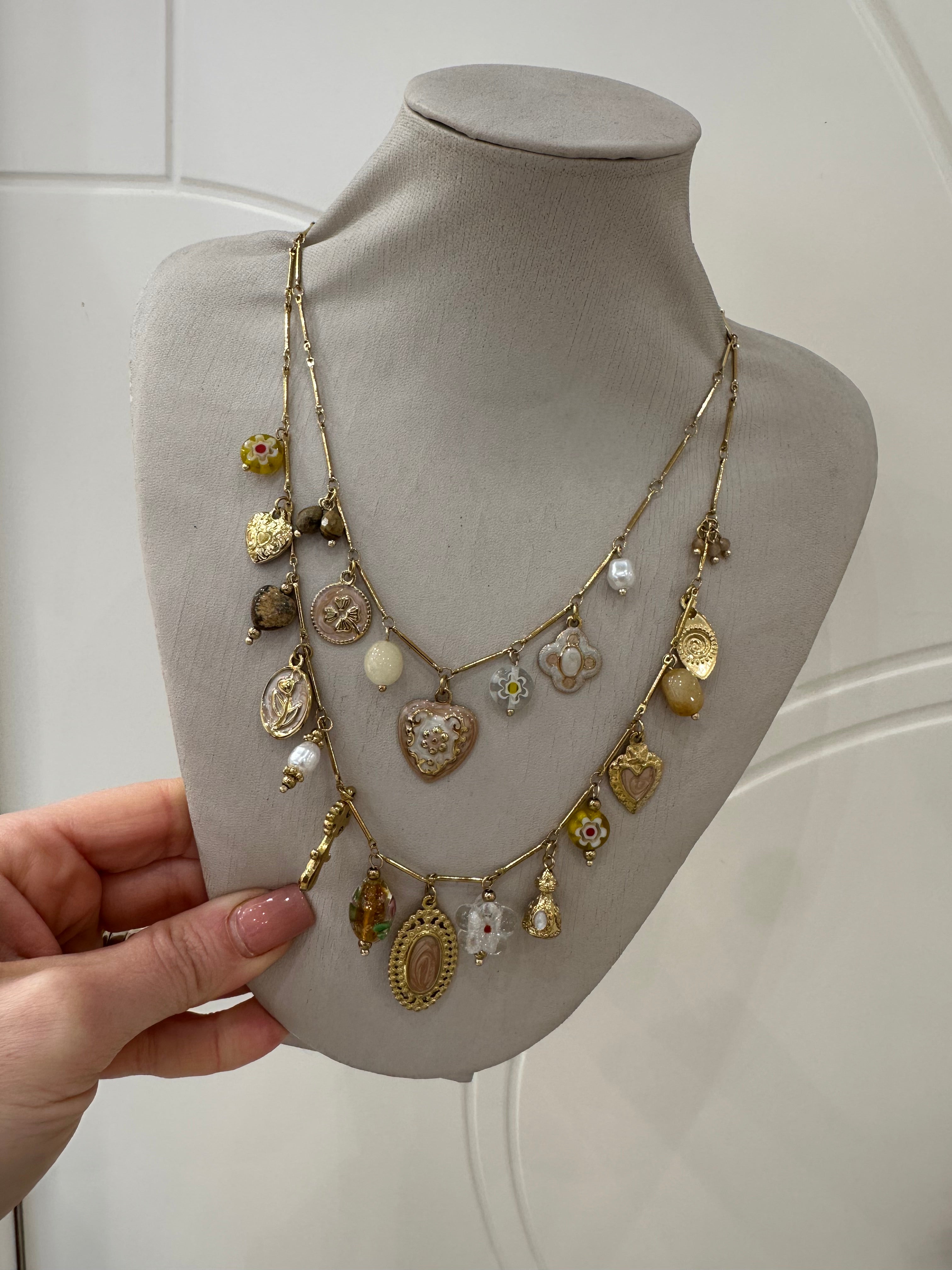 Collana multifili charme