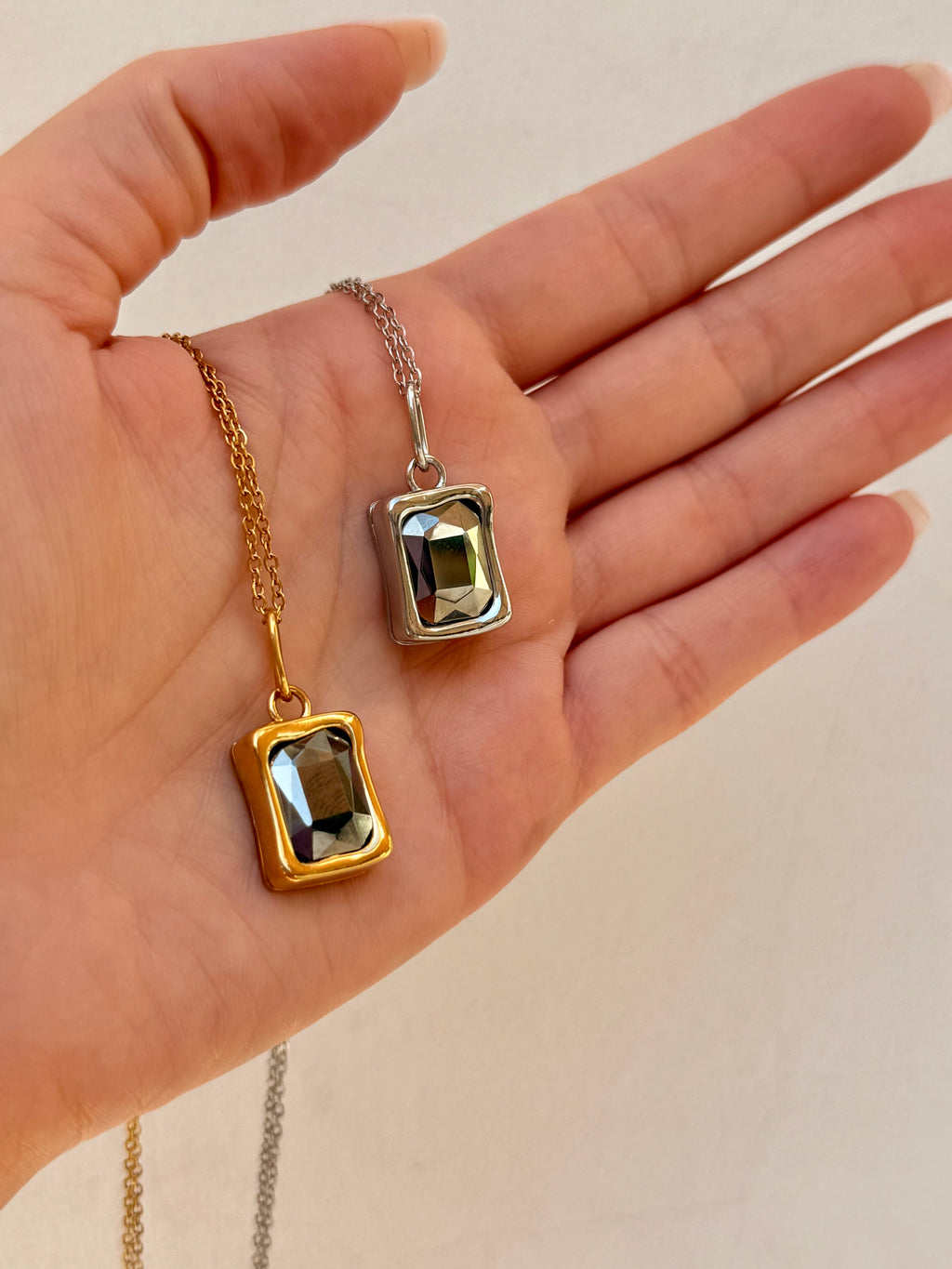 Collana Square pietra di Nali – Nali – Le Kikke Graziose – foto 2