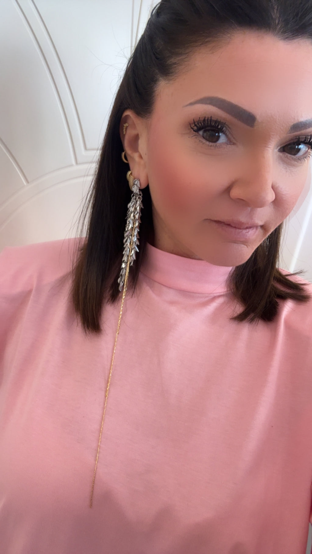 Orecchini Foglia multi filo di Nali