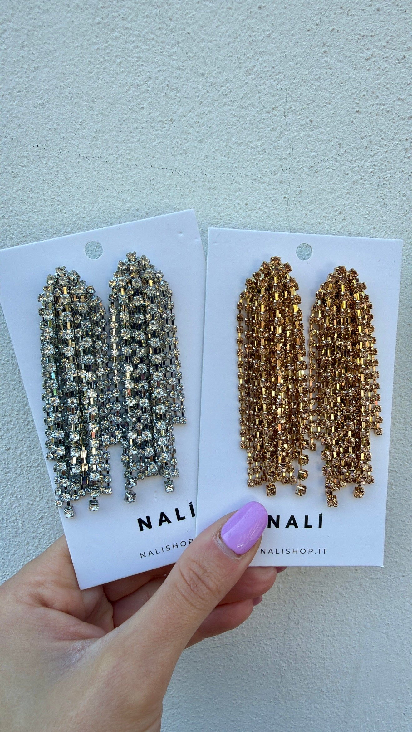 Orecchini Celine con frange di Nali