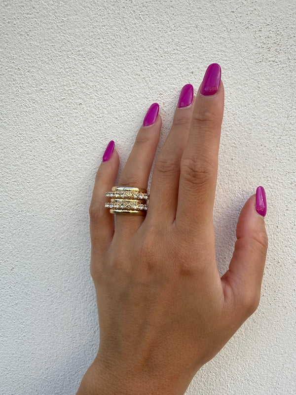 Anello Banda Di DIAMOND