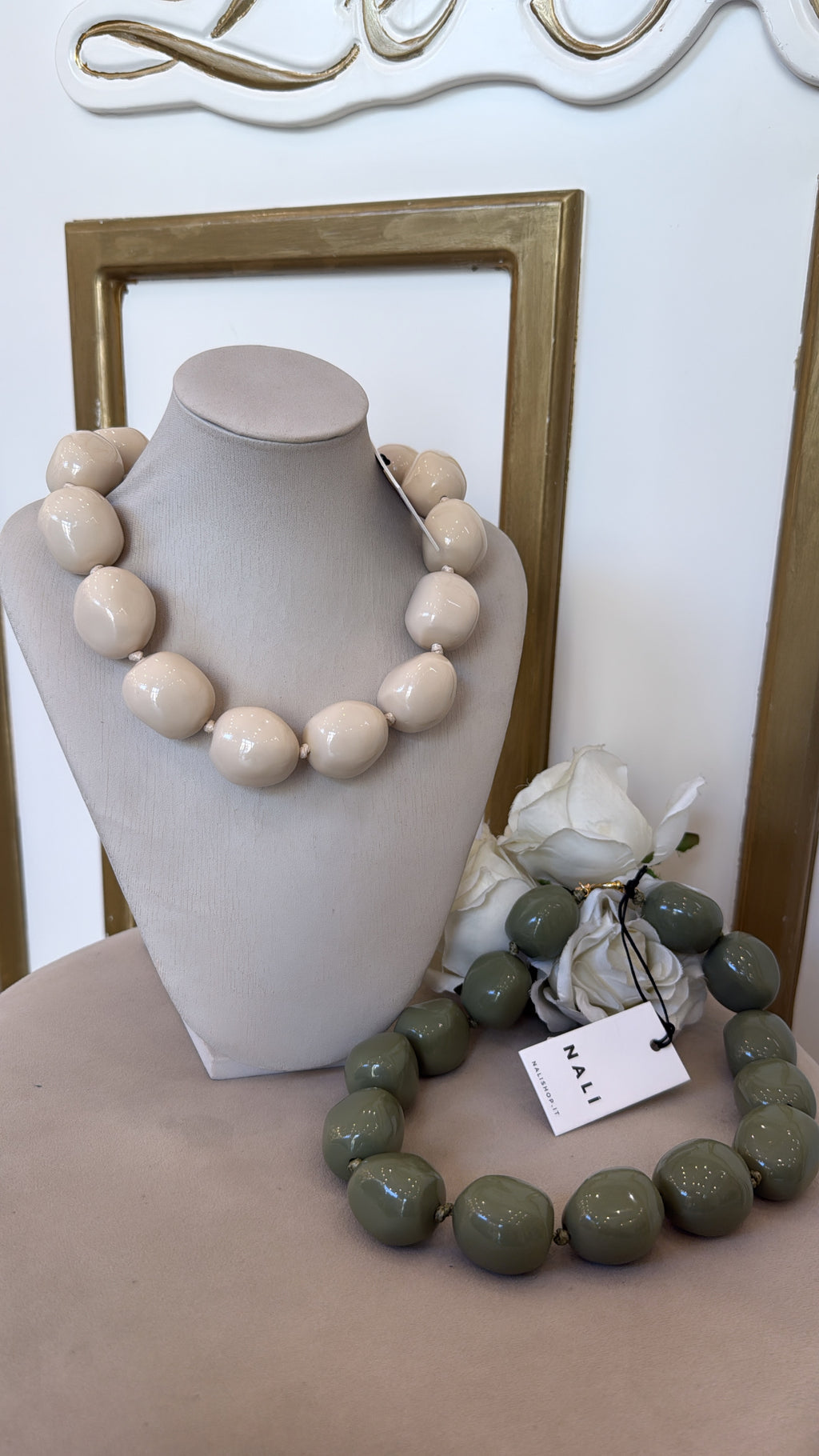 Collana Aurora con sfere di Nali