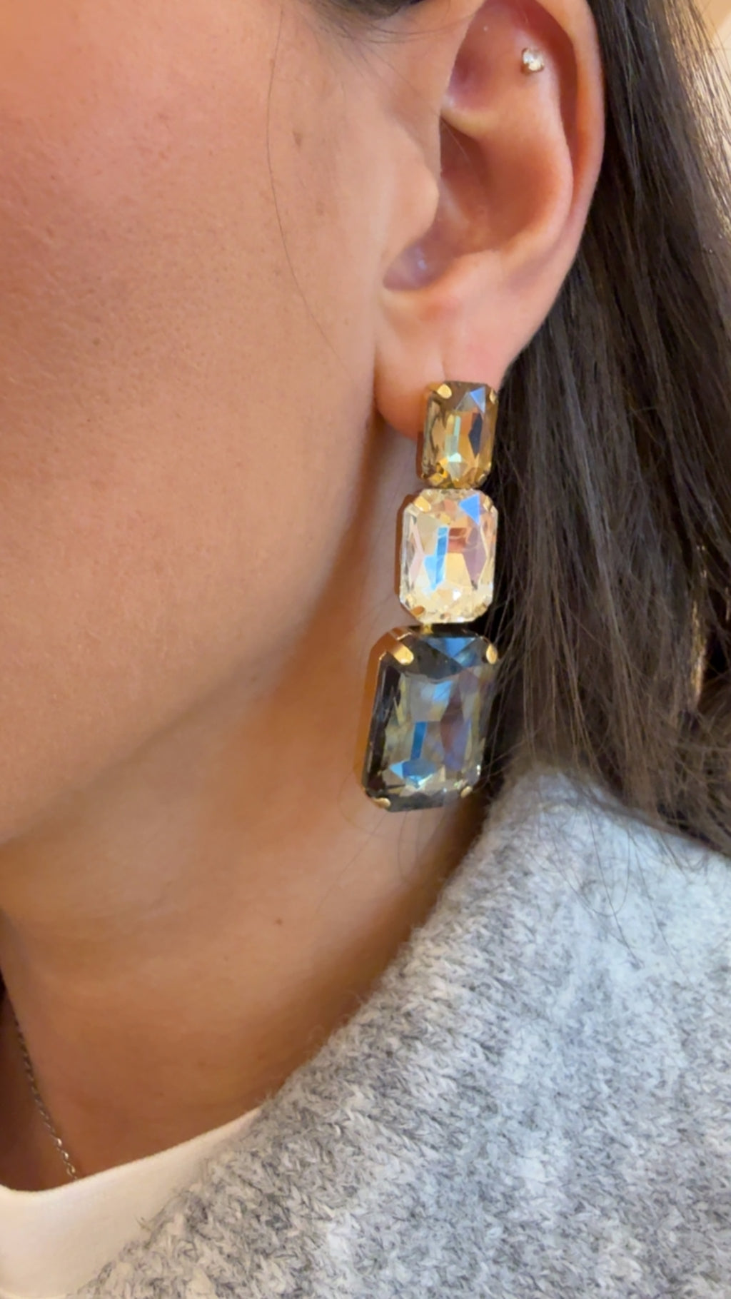 Orecchini Lia con pietre di Nali