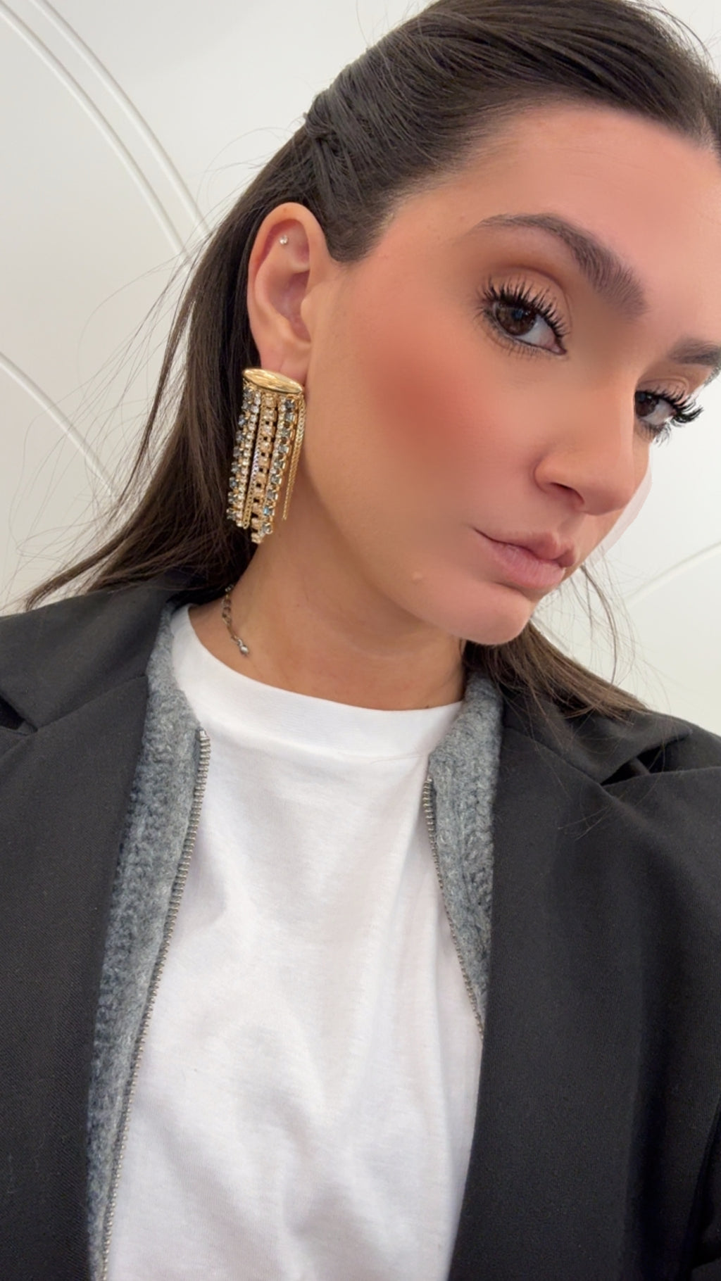 Orecchini Ava con frange di Nali