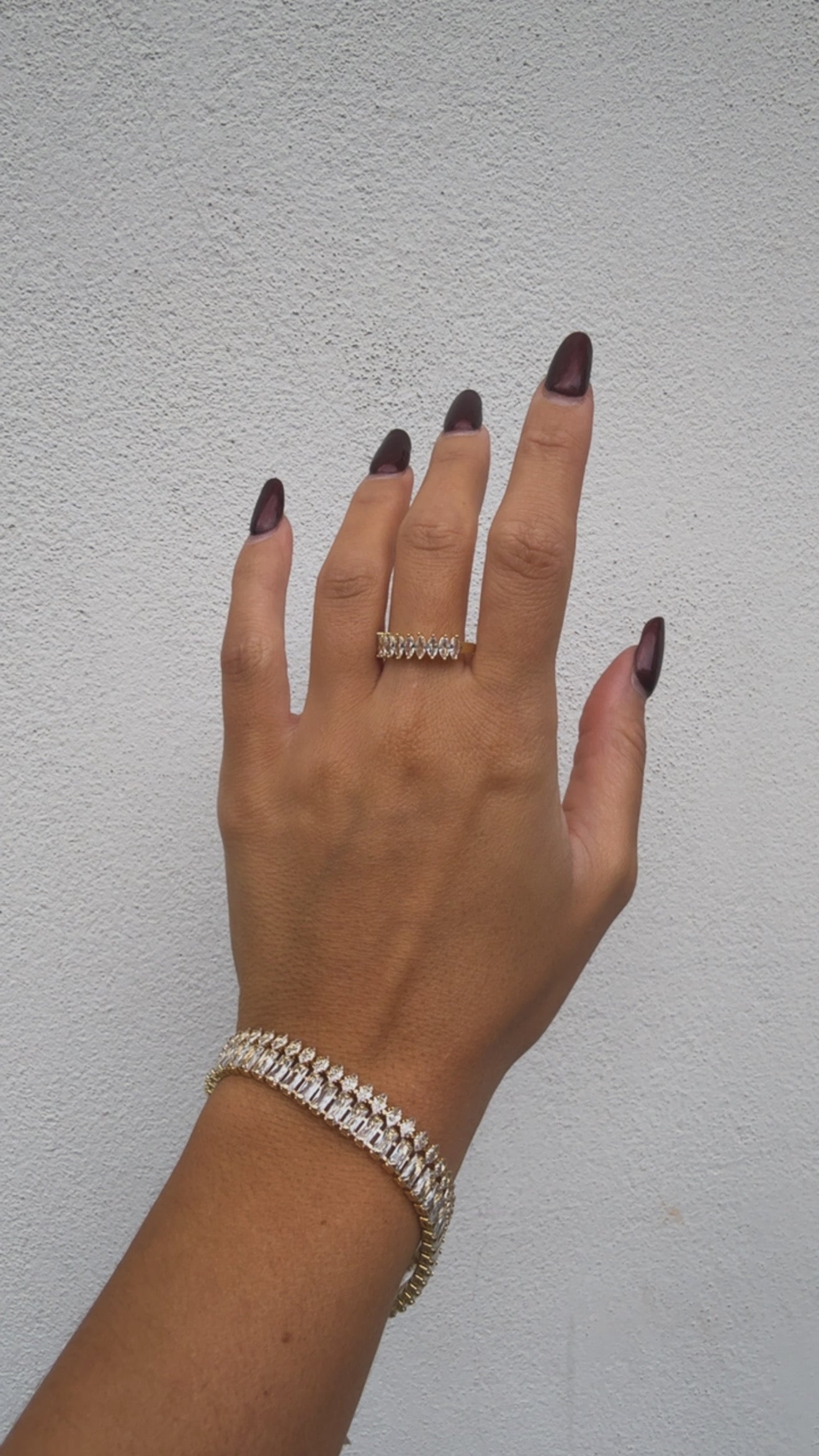 Bracciale tennis con zirconi navetta Sodini￼