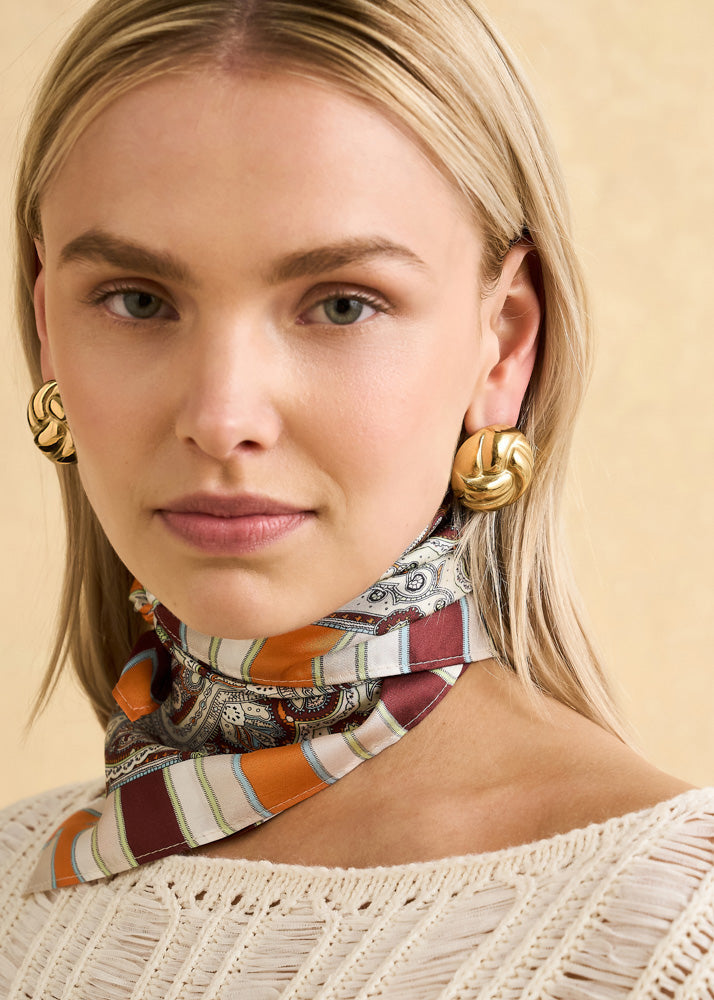 Foulard Burgundy mix di Nali – Nali – Le Kikke Graziose – foto 4