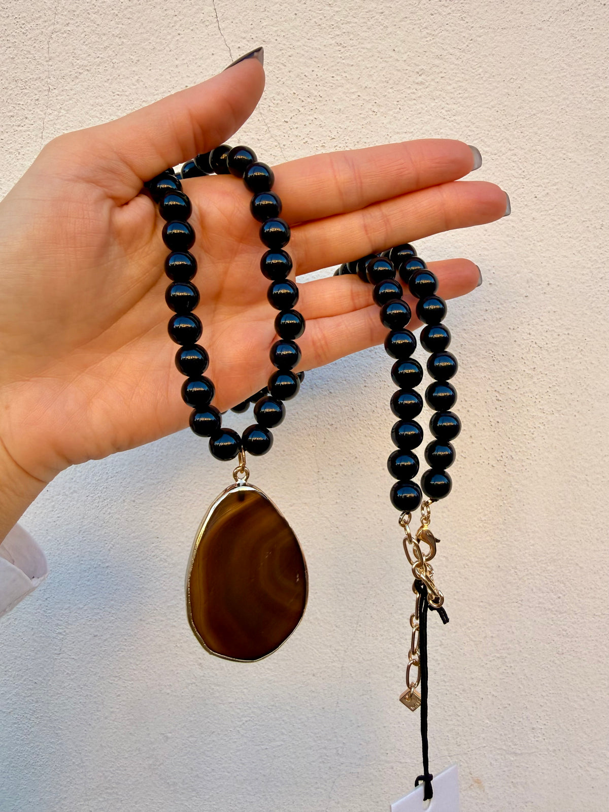 Collana Samira pendente Naturale di Nali