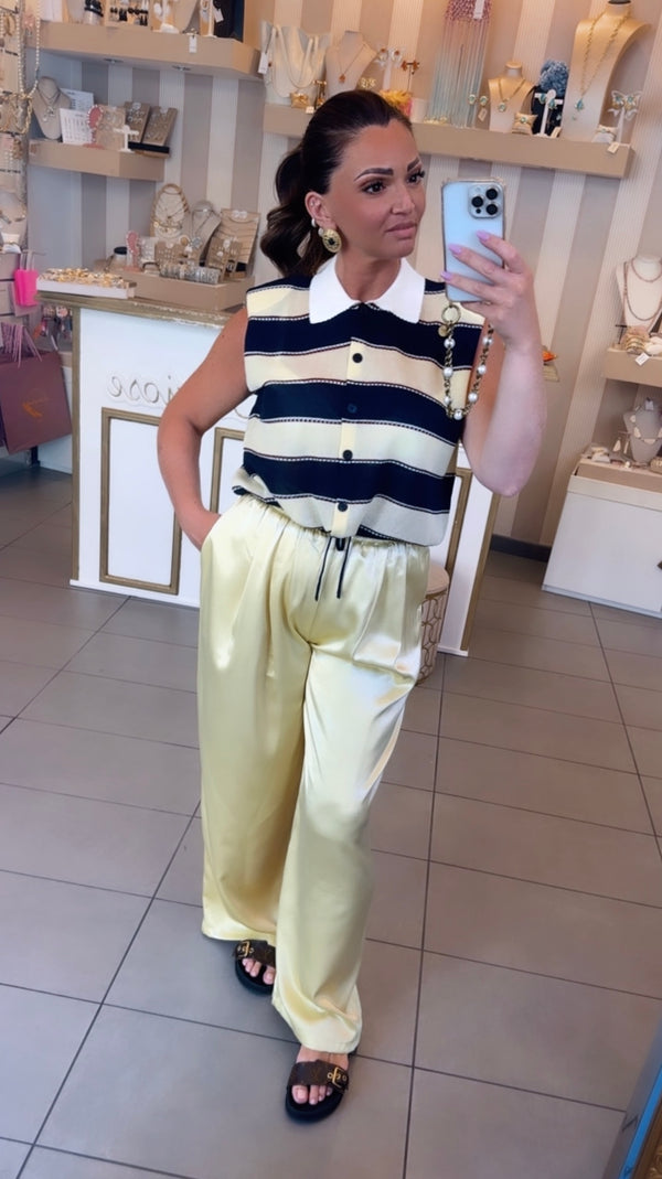 Pantalone satin