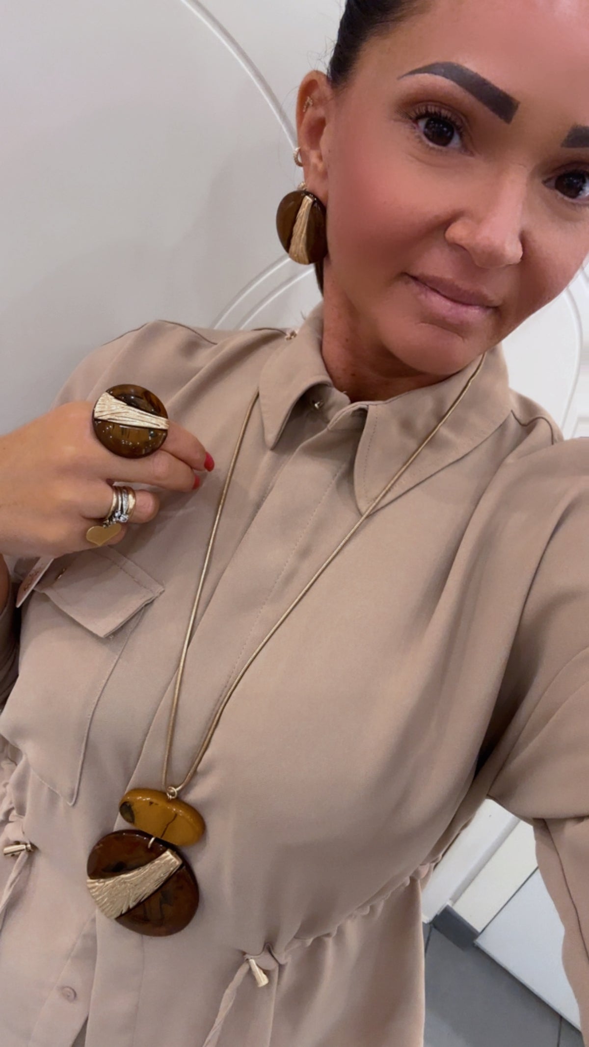 Collana medaglione Maxi con acrilico di MYA