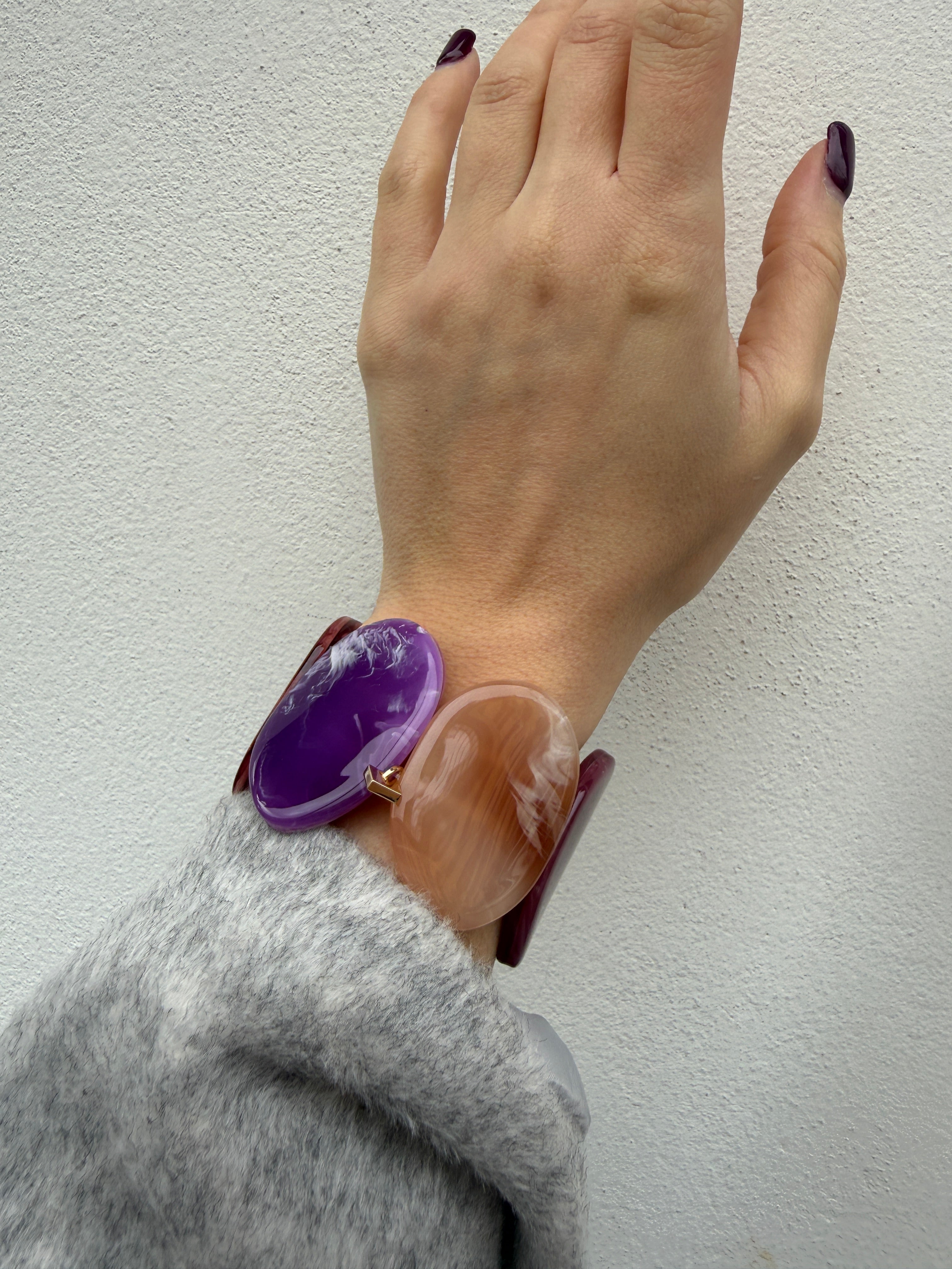 Bracciale Giuli viola/marrone di Nali