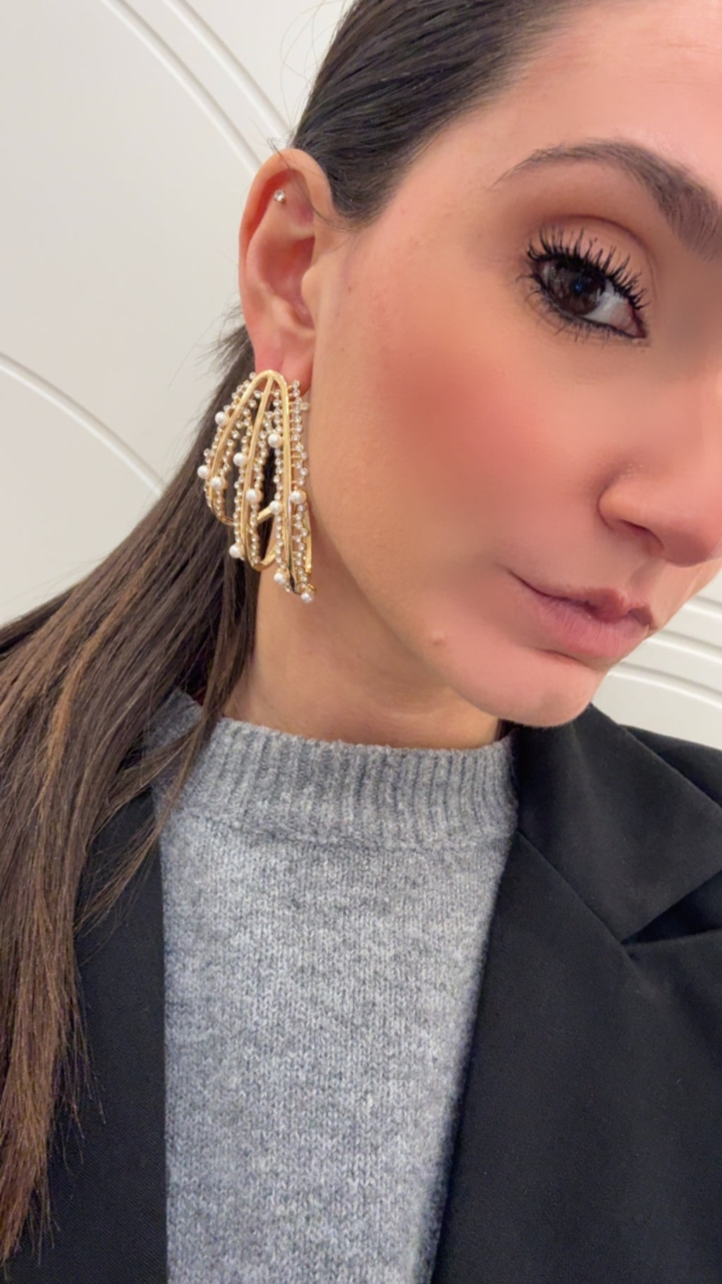 Orecchini Anya gold/silver di Nali