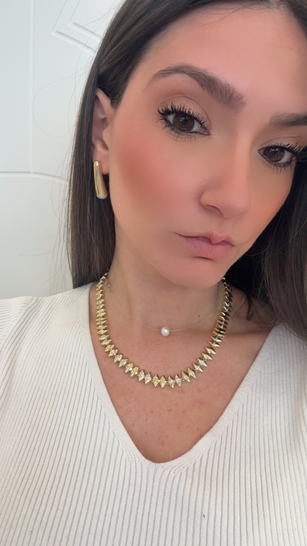 Collana Rombi con strass di Nali