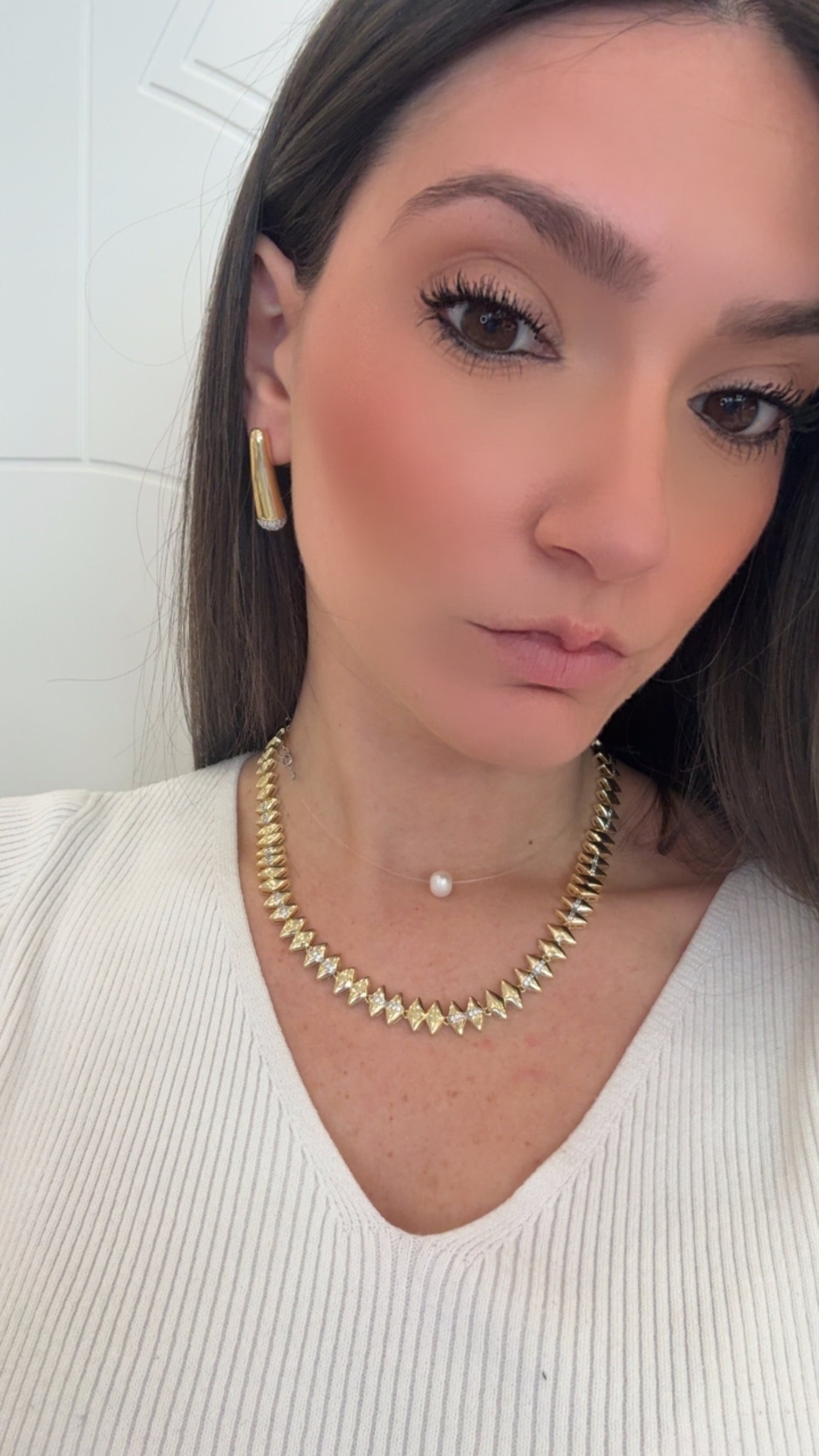 Collana Rombi con strass di Nali