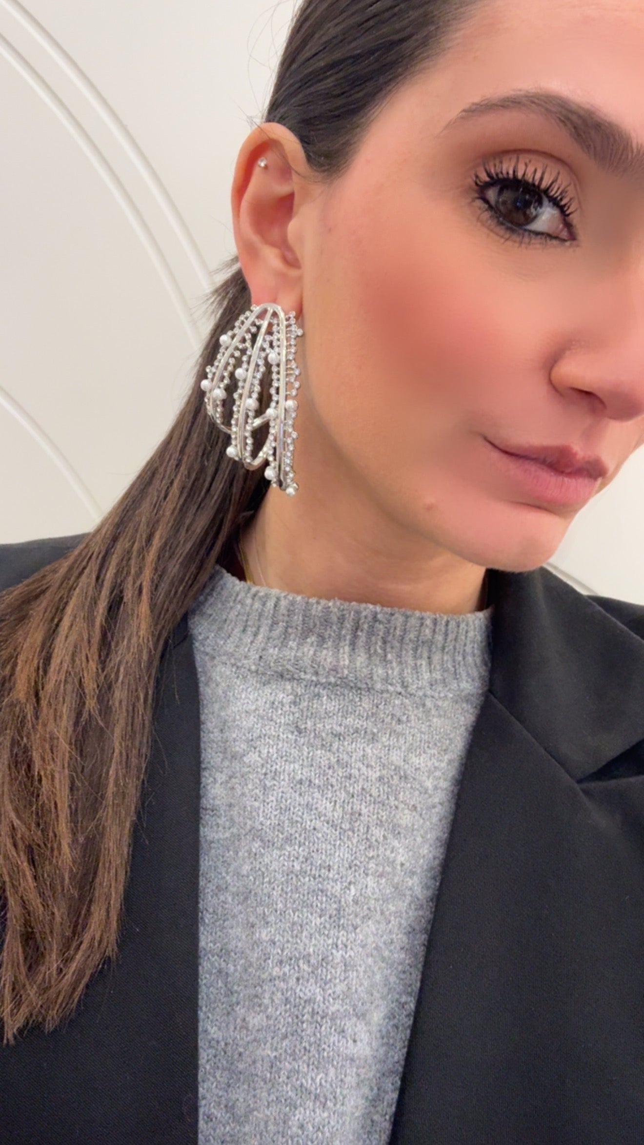 Orecchini Anya gold/silver di Nali