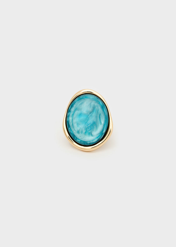 Anello Chiara over in resina di Nali