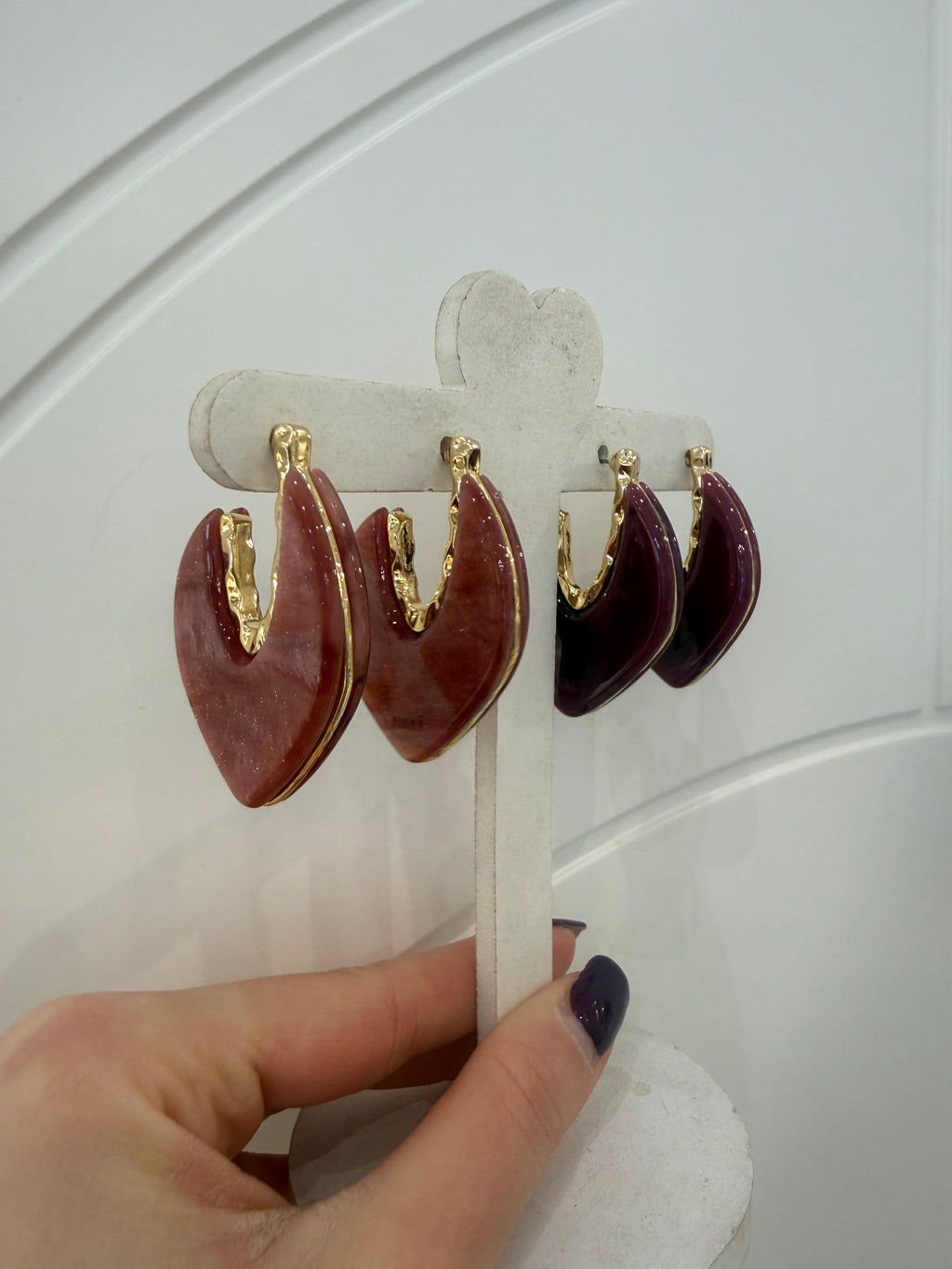 Orecchini Louise in resina di Nali